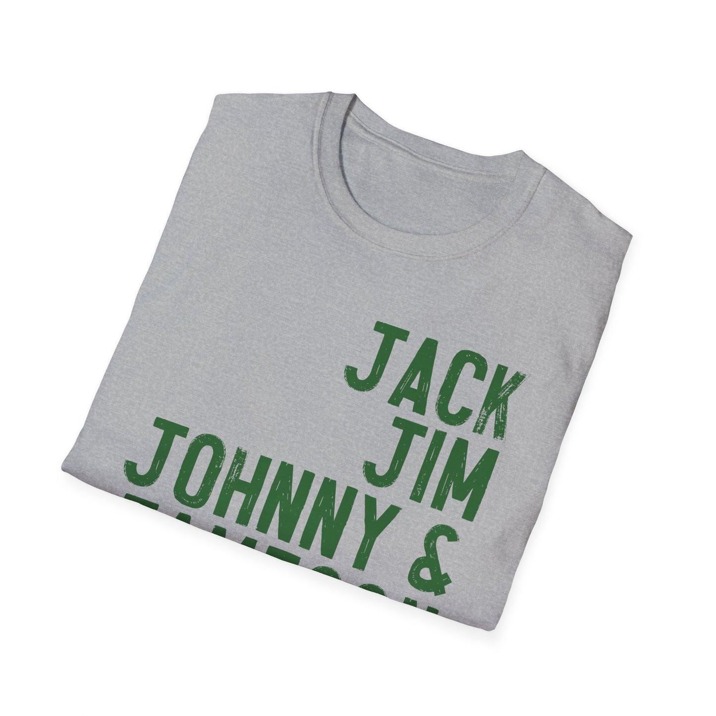 St. Patrick's Day T-Shirt — "Jack, Jim, Johnny & Jameson