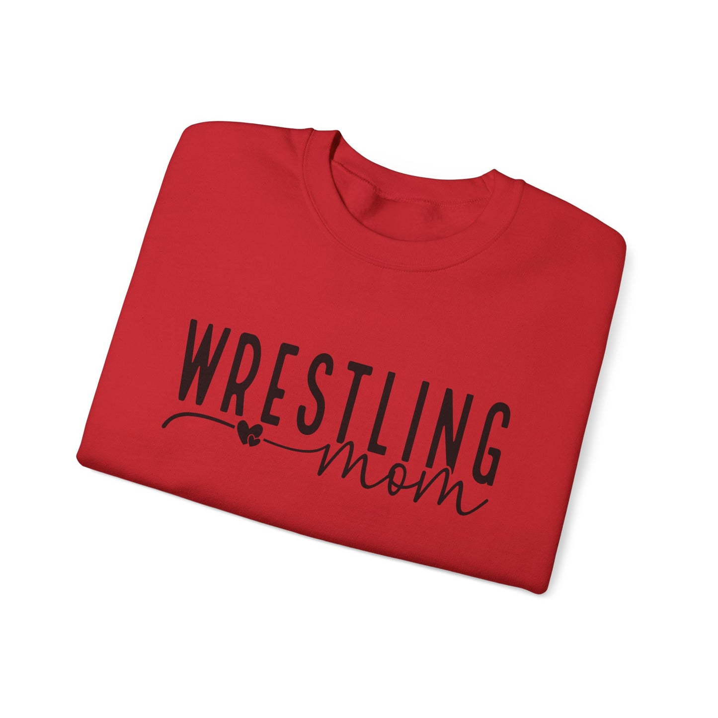 Wrestling Mom Crewneck Sweatshirt – Supportive Mom Graphic Pullover