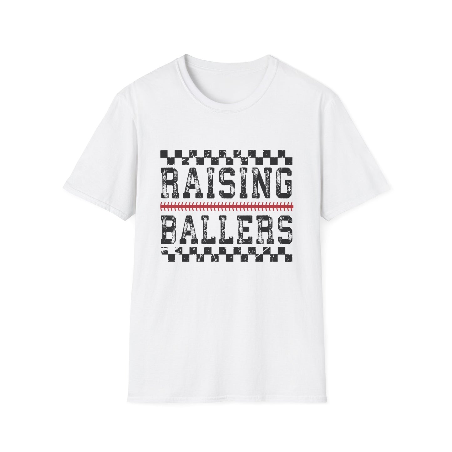 Raising Ballers Kids T-Shirt — Fun Sports Parent Tee
