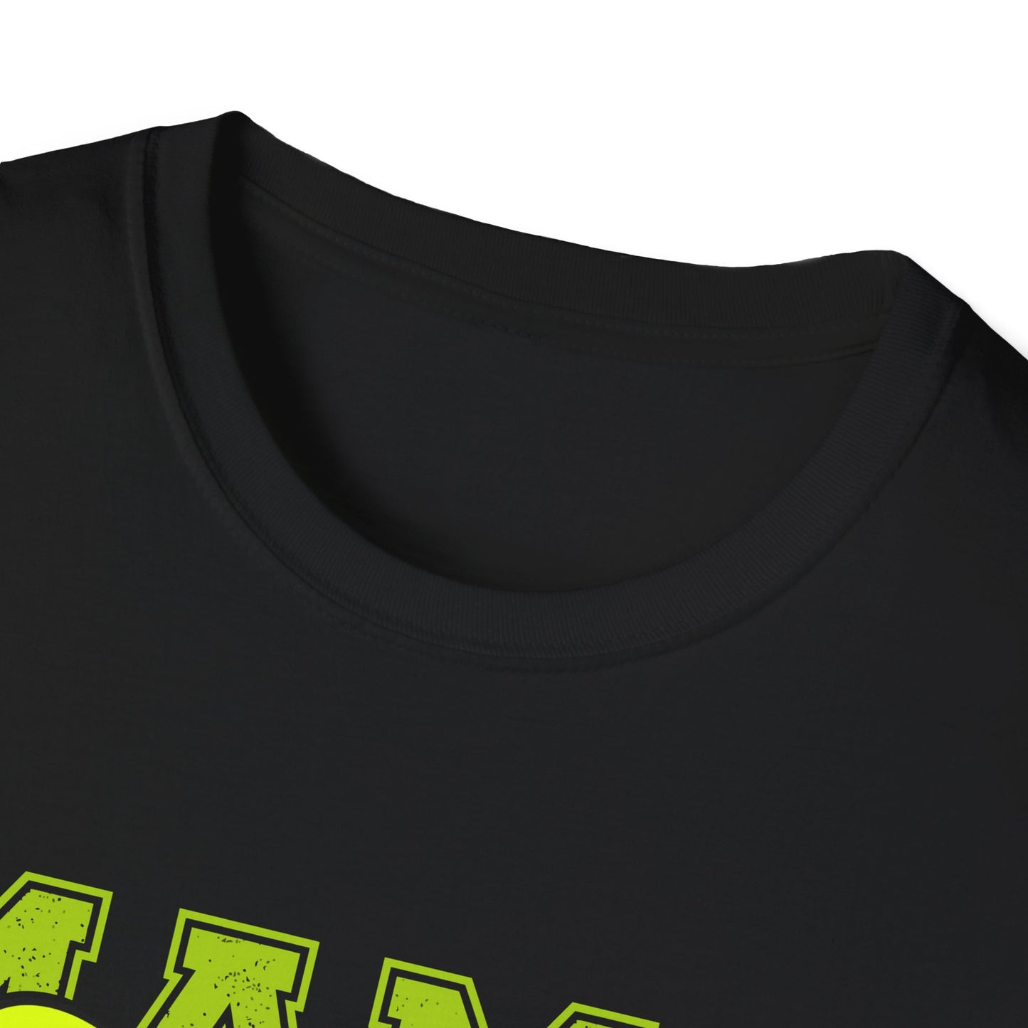 Softball Mama T-Shirt – Neon Bow & 'MAMA' Graphic