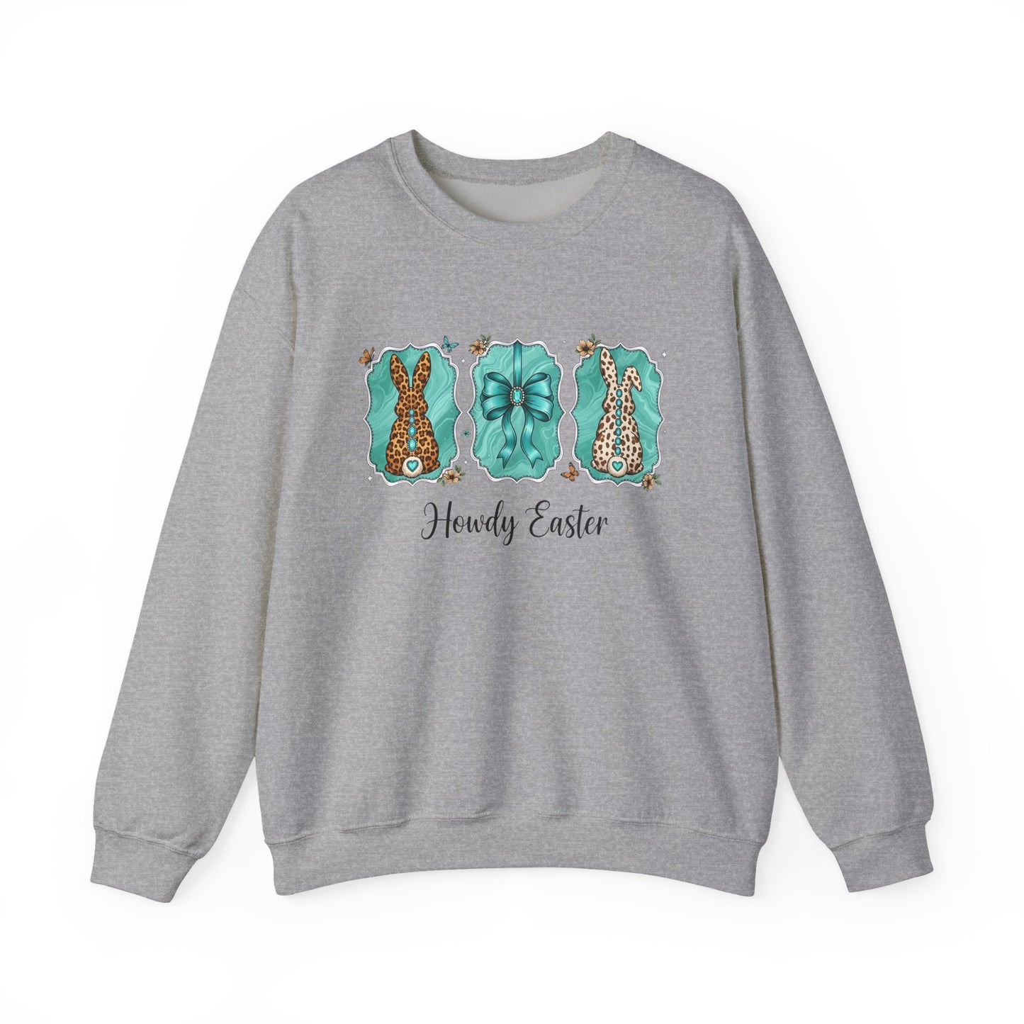 Easter Crewneck Sweatshirt — "Howdy Easter" Pastel Tee