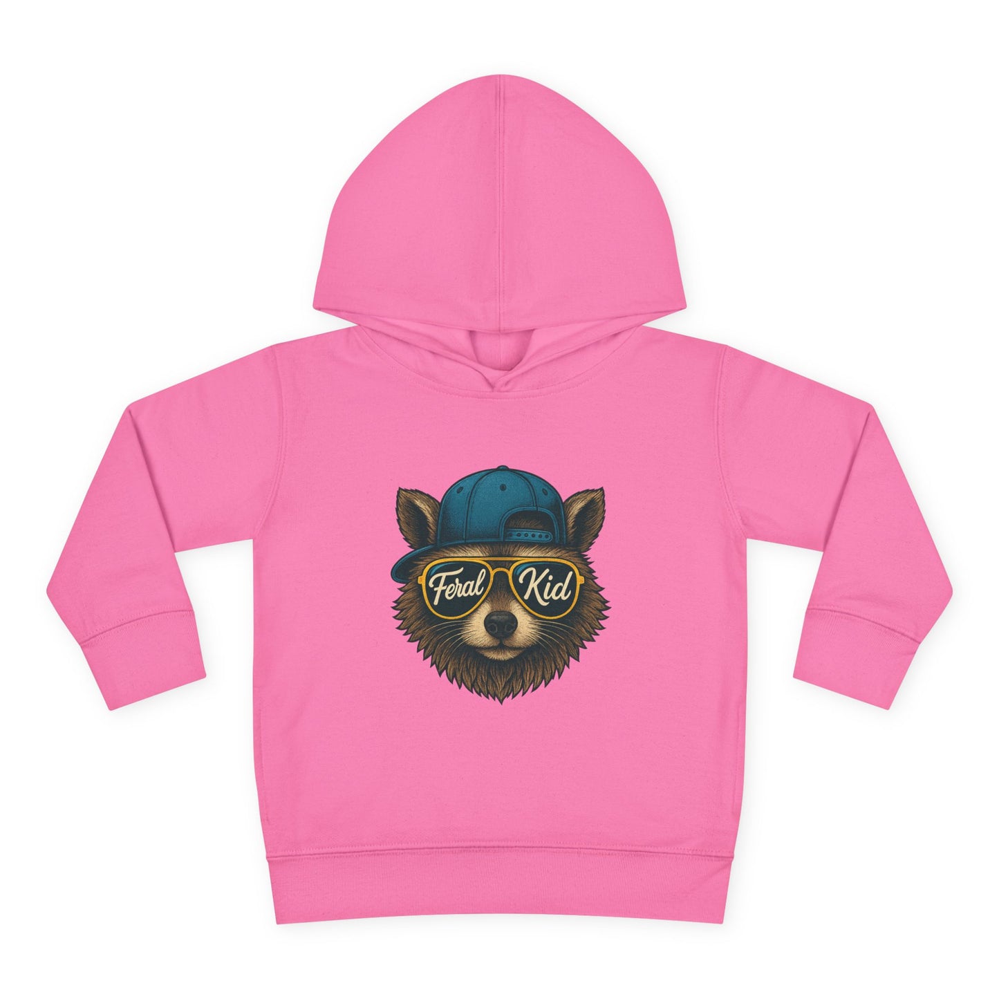 Toddler Hoodie — 'Forest Kid' Raccoon Graphic Kids Pullover