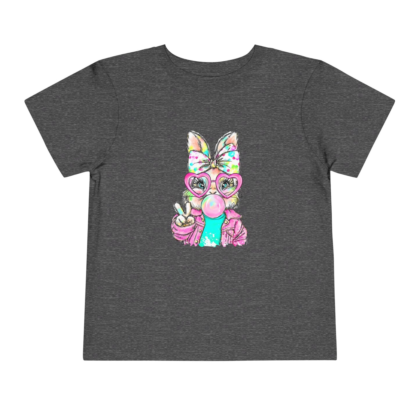 Cute Bunny Bubblegum Toddler Tee