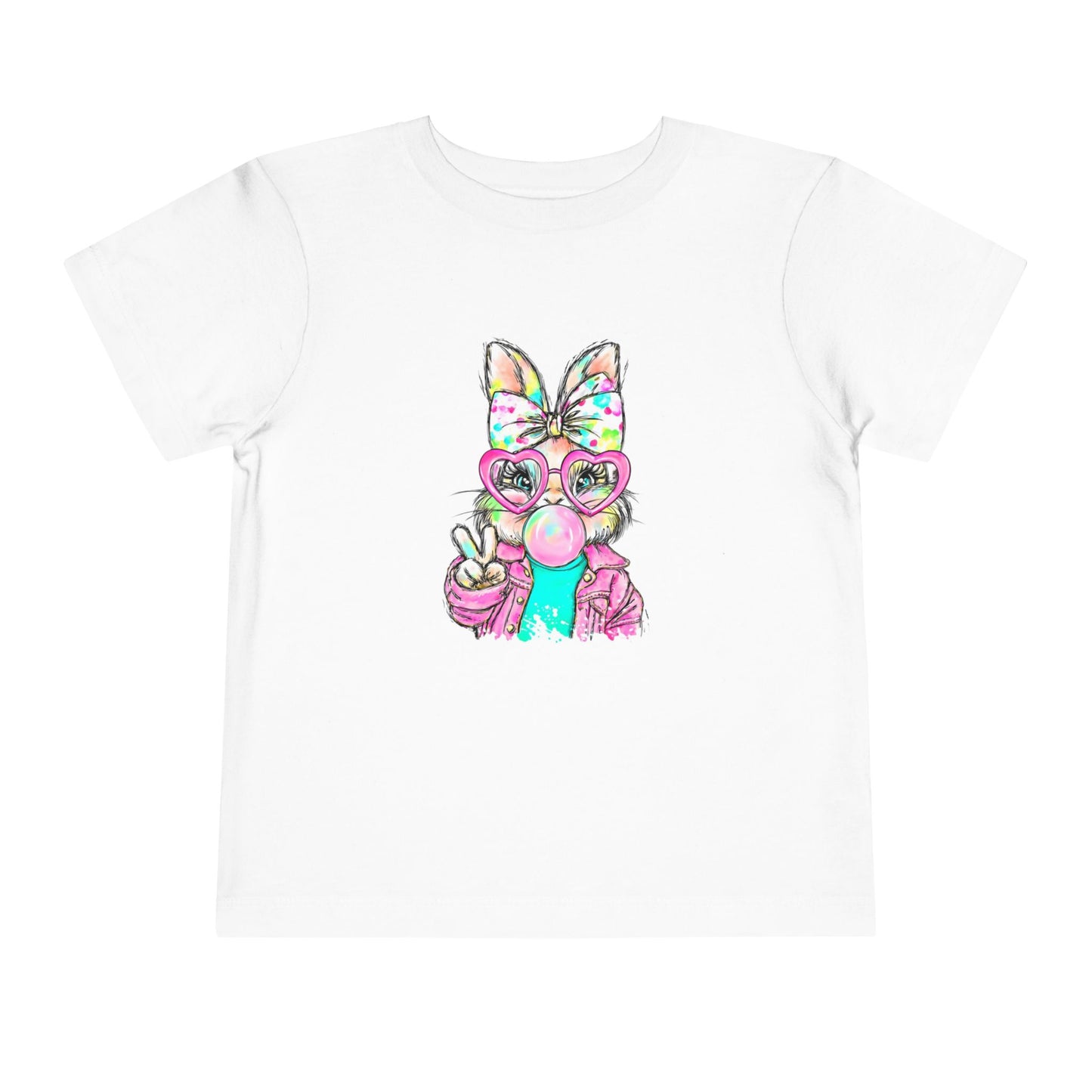 Cute Bunny Bubblegum Toddler Tee
