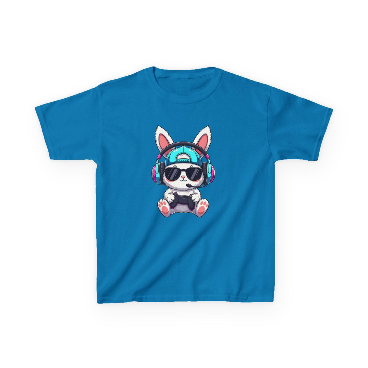 Kids Bunny DJ Tee — Cute Bunny with Headphones Kids T-Shirt