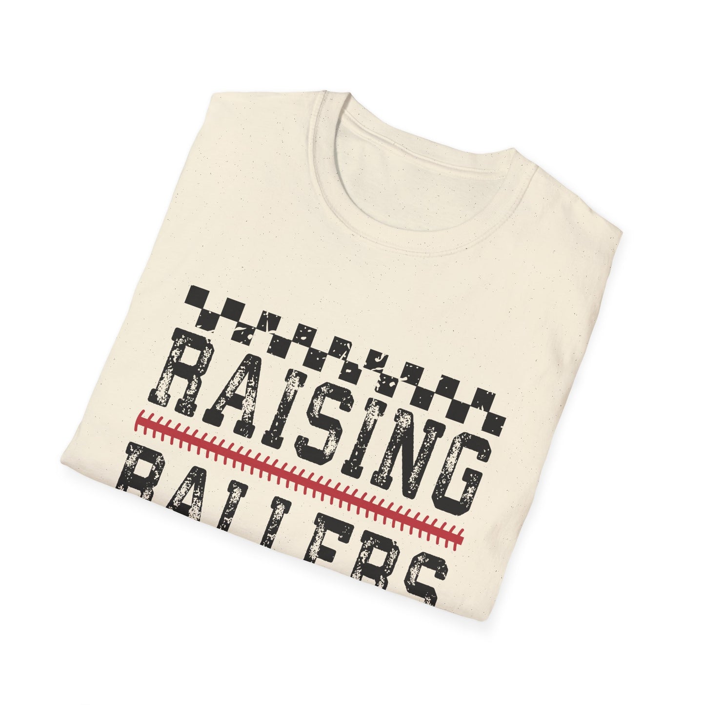 Raising Ballers Kids T-Shirt — Fun Sports Parent Tee