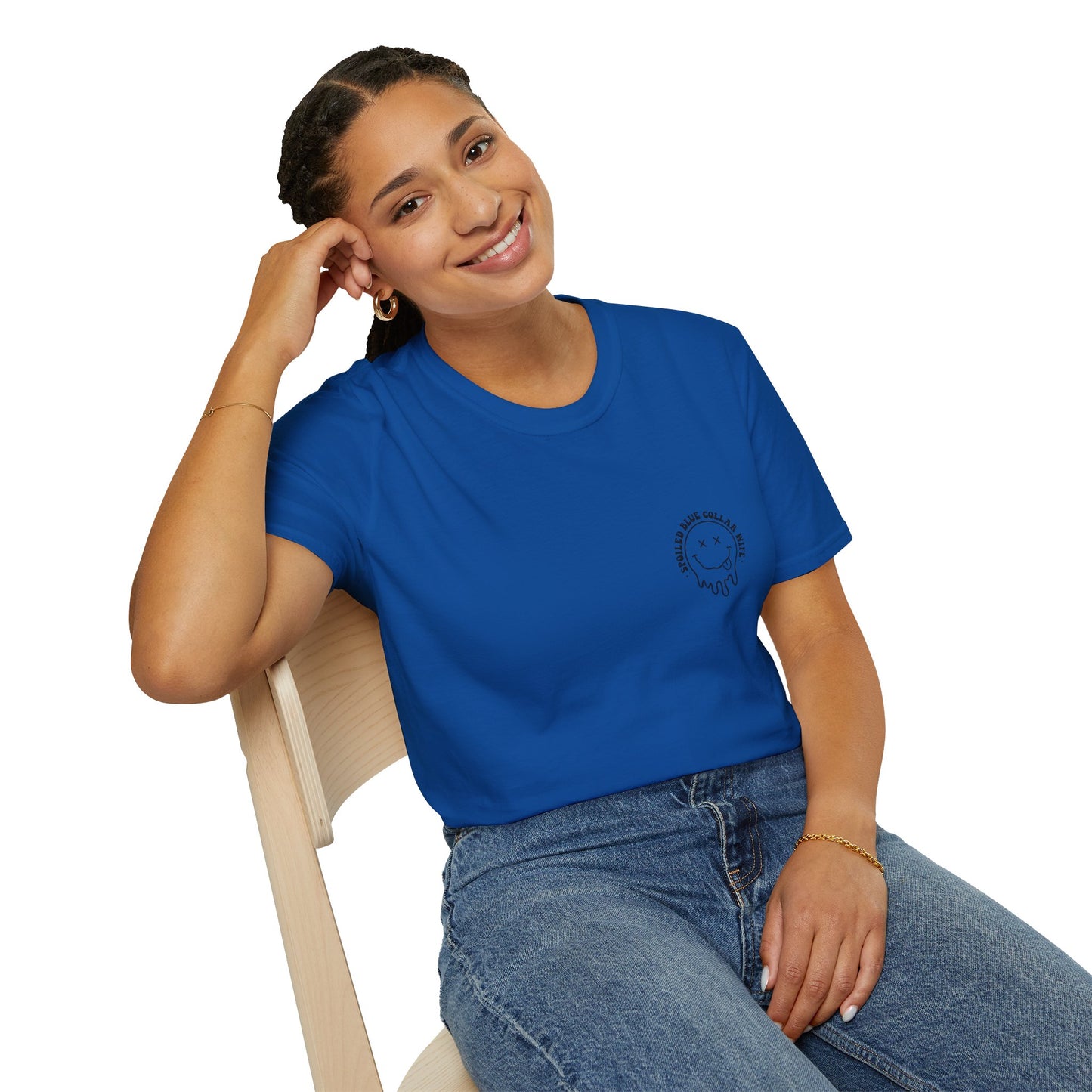 Spoiled Blue Collar Wife T-Shirt — "Somebody's Spoiled Blue Collar Wife" Graphic Tee