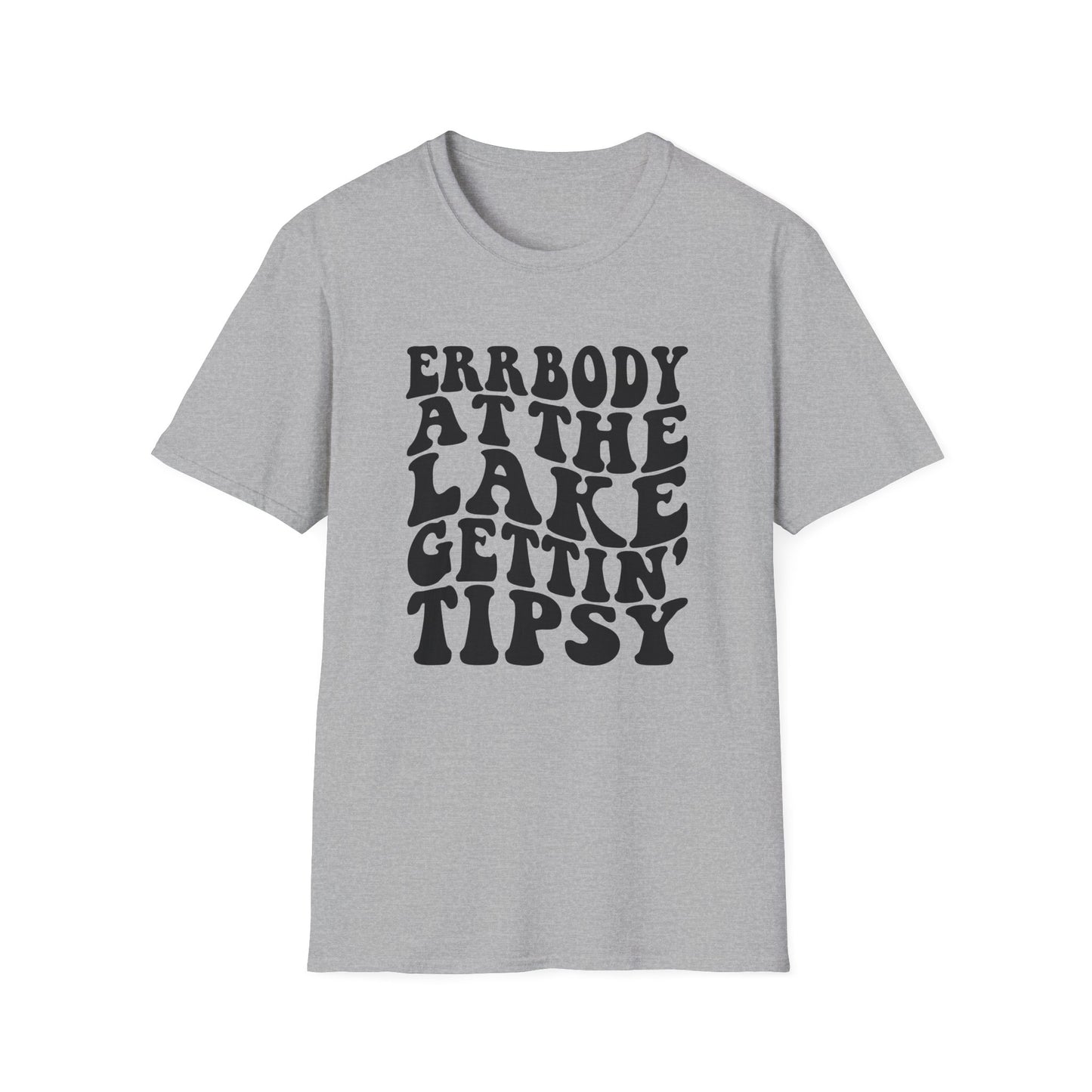 Lake Trip T-Shirt — "Errbody at the Lake Gettin' Tipsy" Retro Graphic
