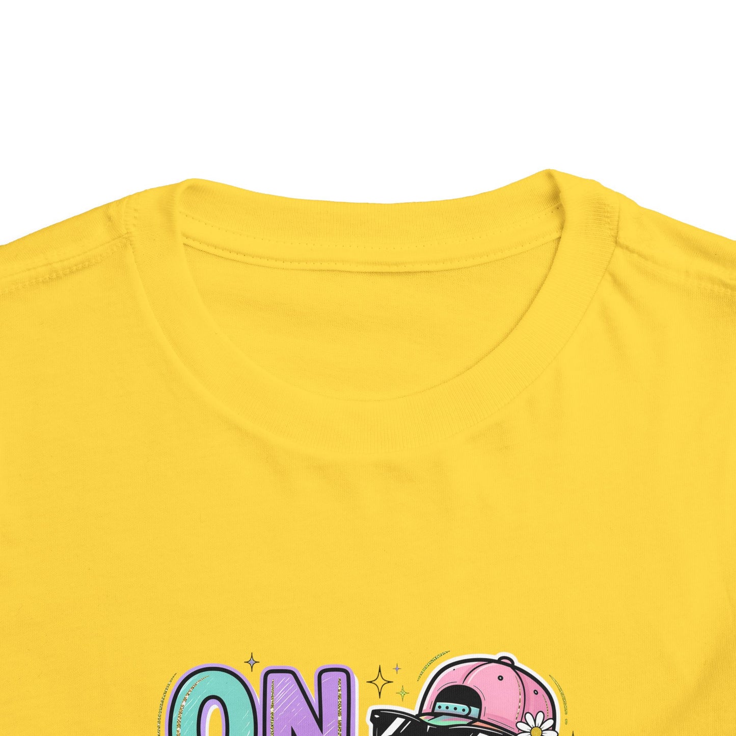 Toddler Tee — "On The Hunt" Colorful Dino Graphic