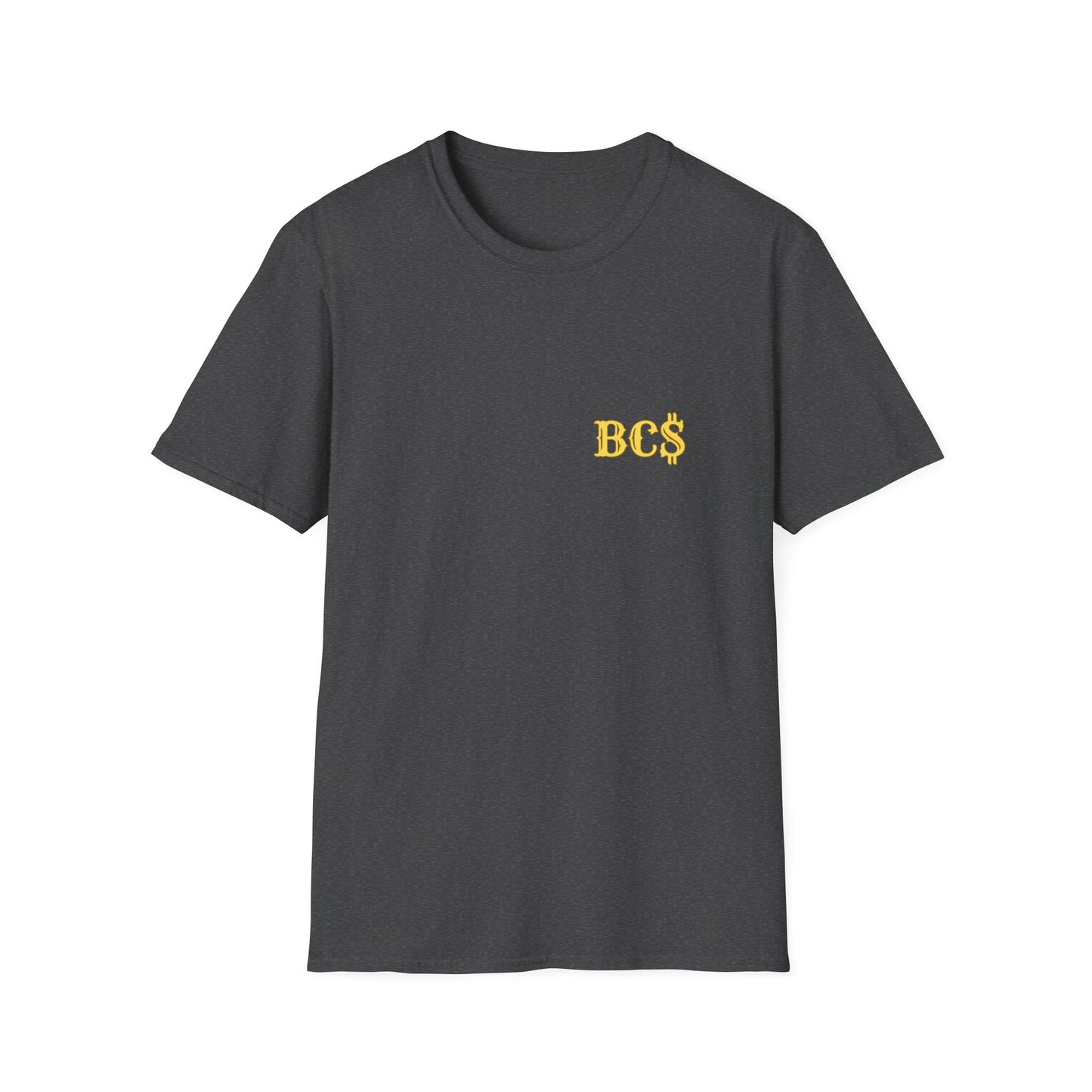 Blue Collar Dollar T‑Shirt — 'BC' Chest Logo & Bold Back Graphic
