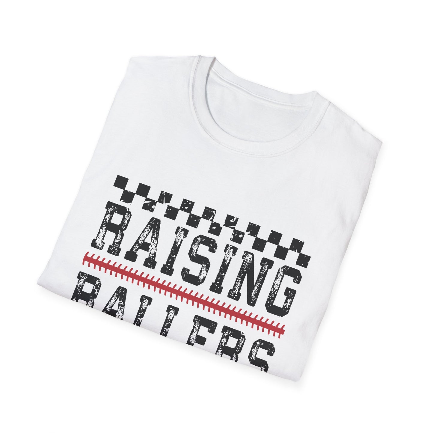 Raising Ballers Kids T-Shirt — Fun Sports Parent Tee