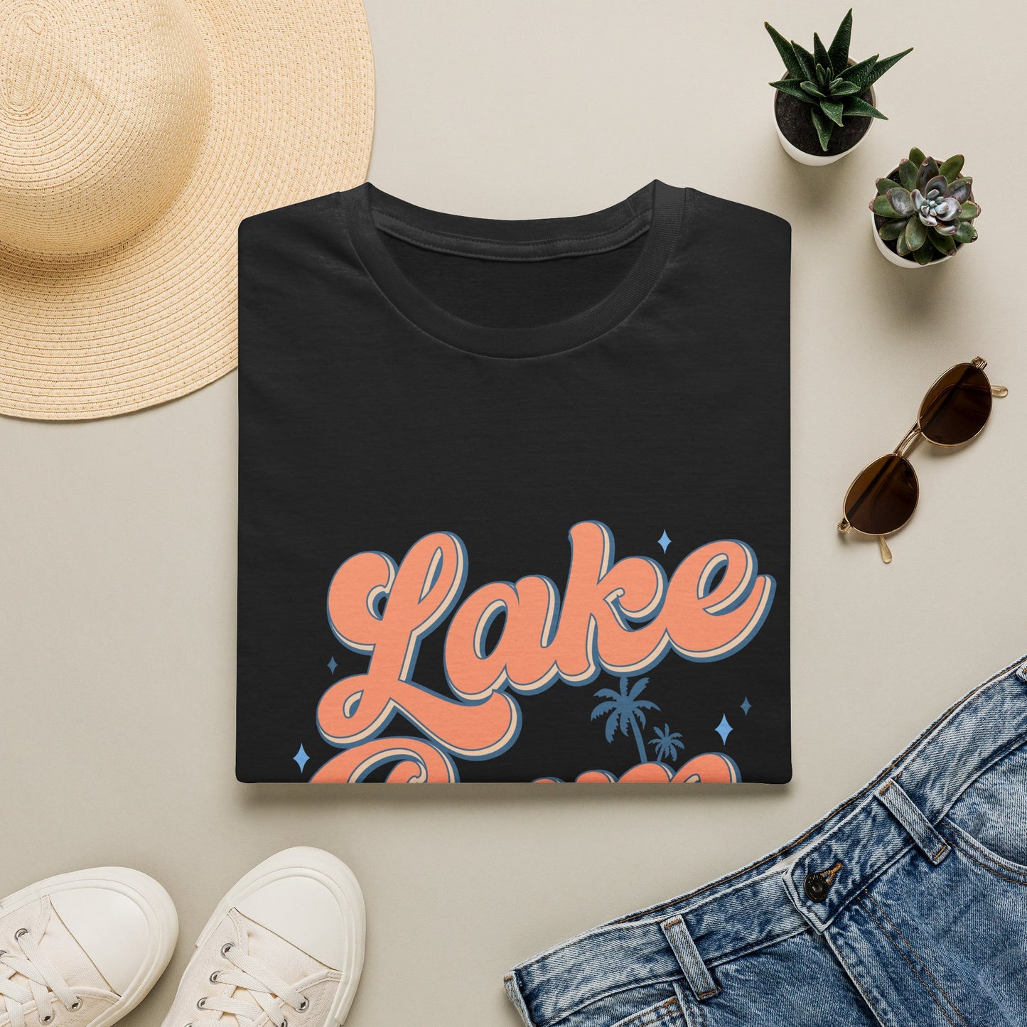 Lake Bum T-Shirt — Retro Beach Vibes Graphic Tee