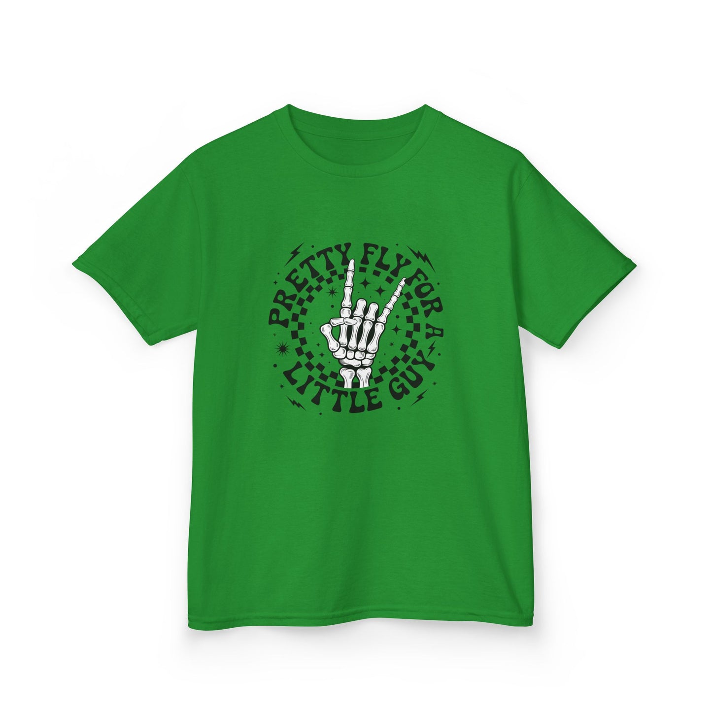 Kids Tee — "Pretty Fly for a Little Guy" Retro Hand Graphic