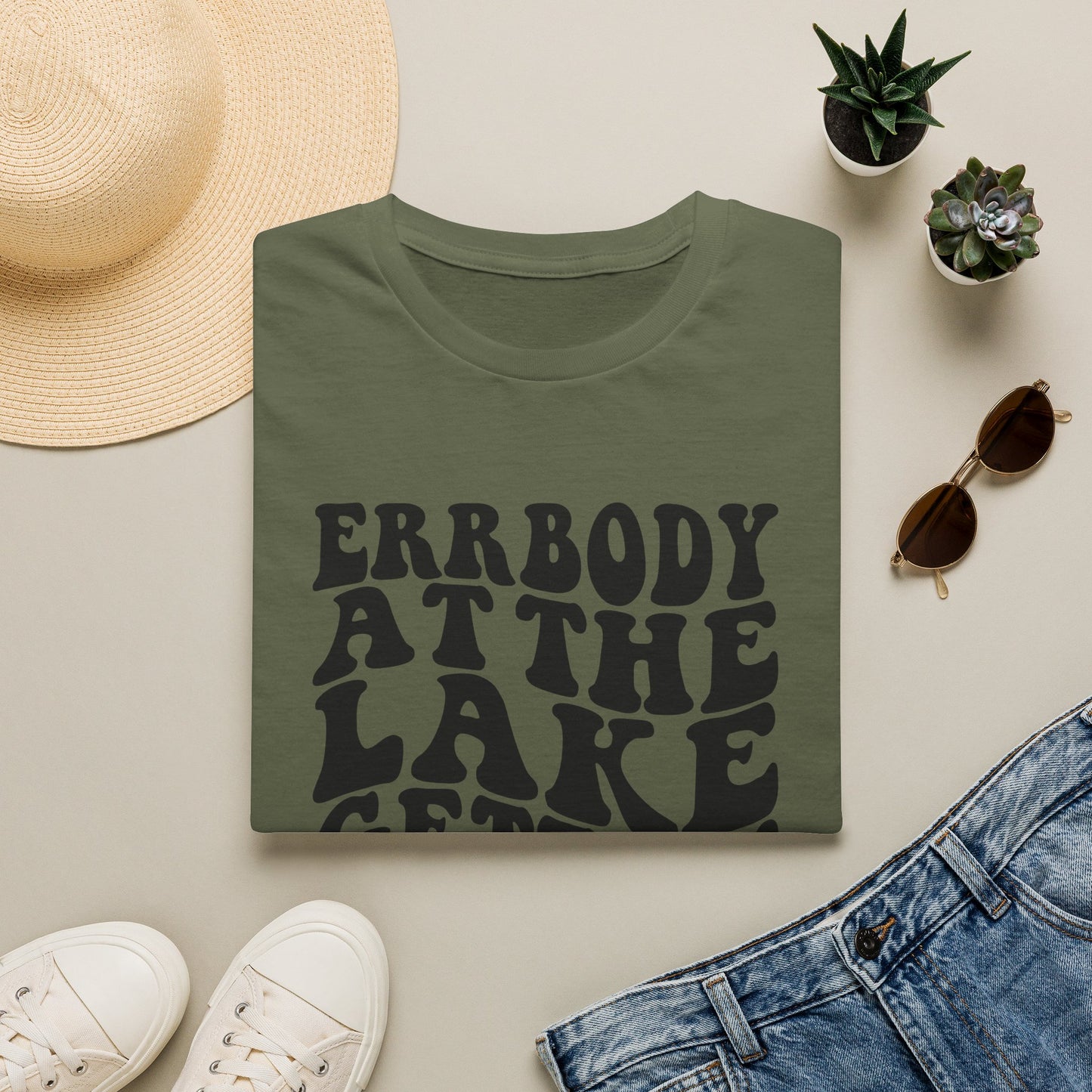 Lake Trip T-Shirt — "Errbody at the Lake Gettin' Tipsy" Retro Graphic