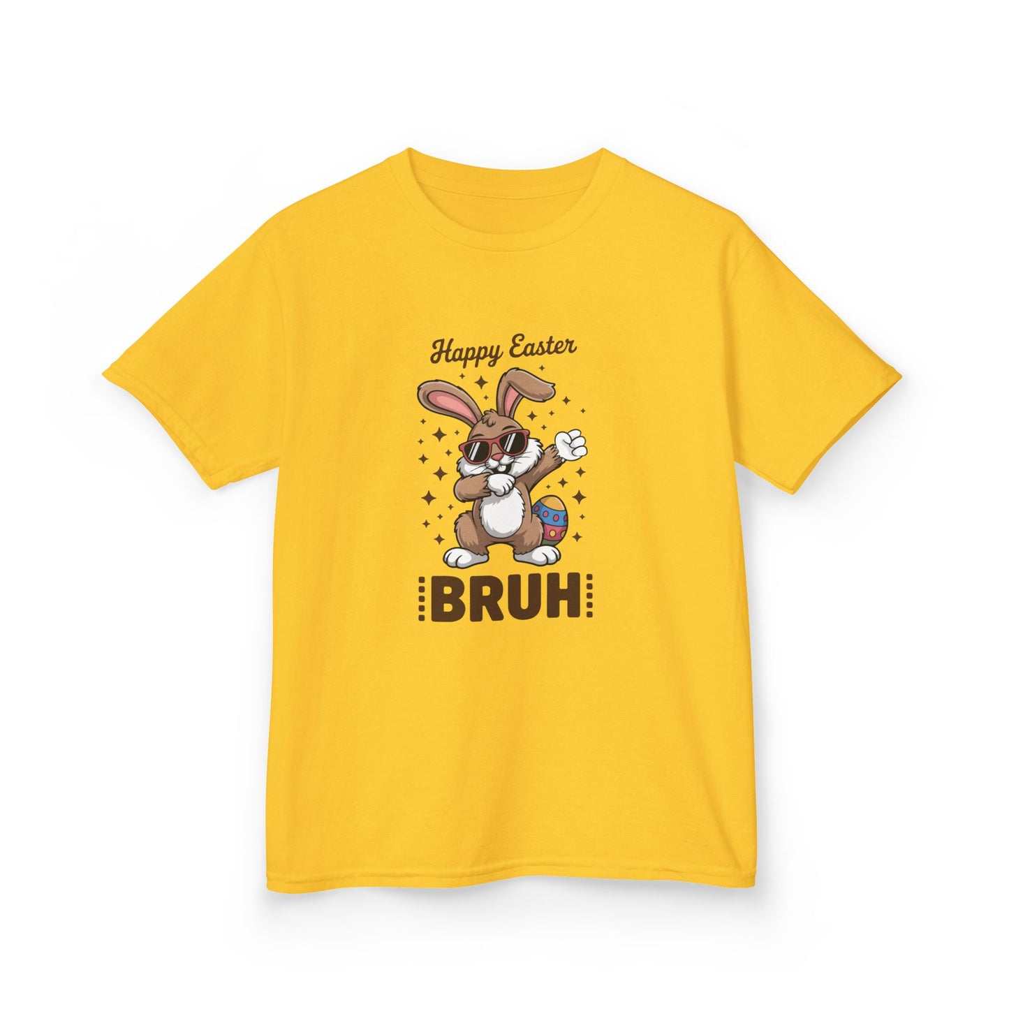 Kids Tee - 'Happy Easter BRUH' Funny Bunny Easter Egg Shirt