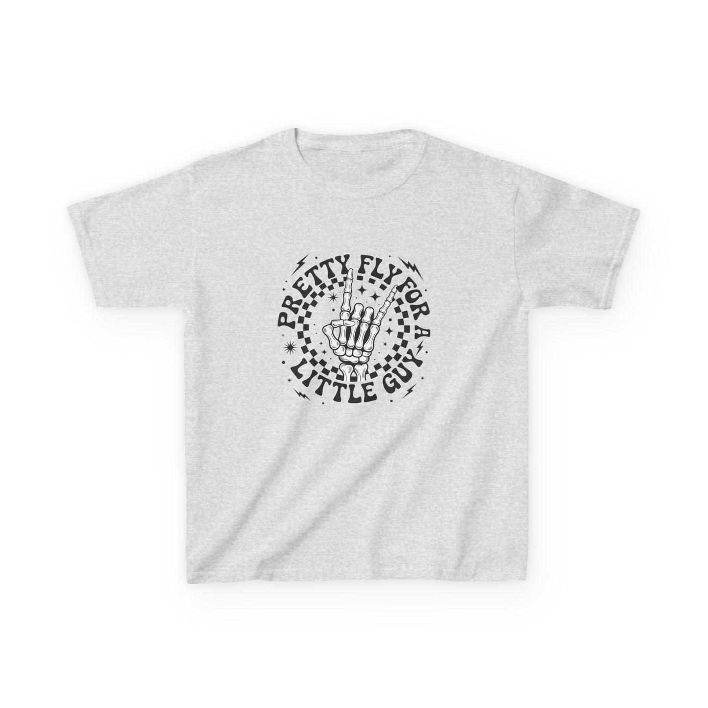 Kids Tee — "Pretty Fly for a Little Guy" Retro Hand Graphic