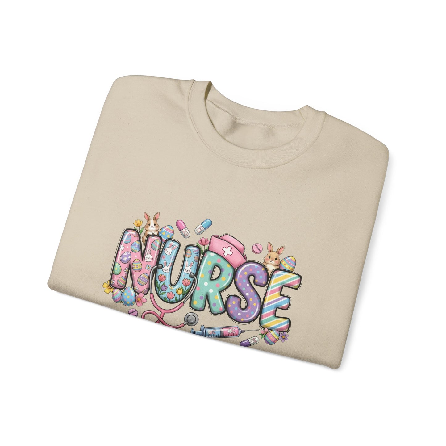 Nurse Floral Graphic Sweatshirt – Cute Medical Crewneck for Nurses