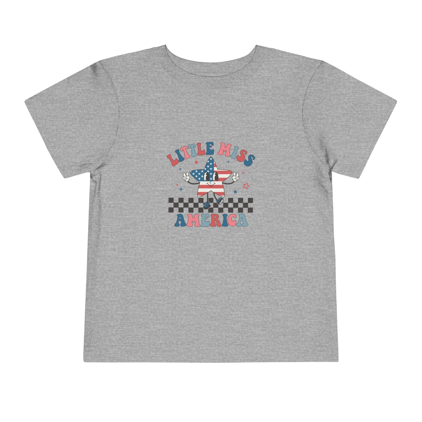 Little Miss America Toddler Tee — Patriotic 4th of July Kids T‑Shirt