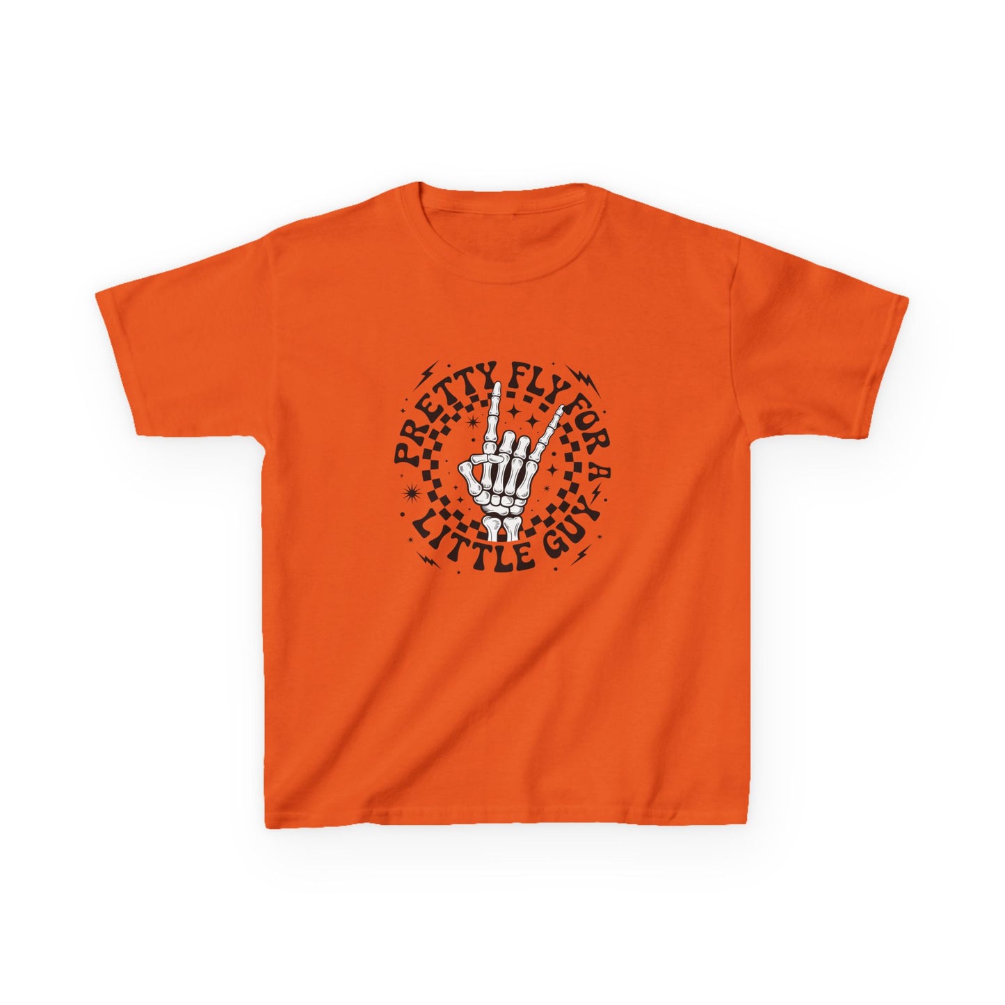 Kids Tee — "Pretty Fly for a Little Guy" Retro Hand Graphic