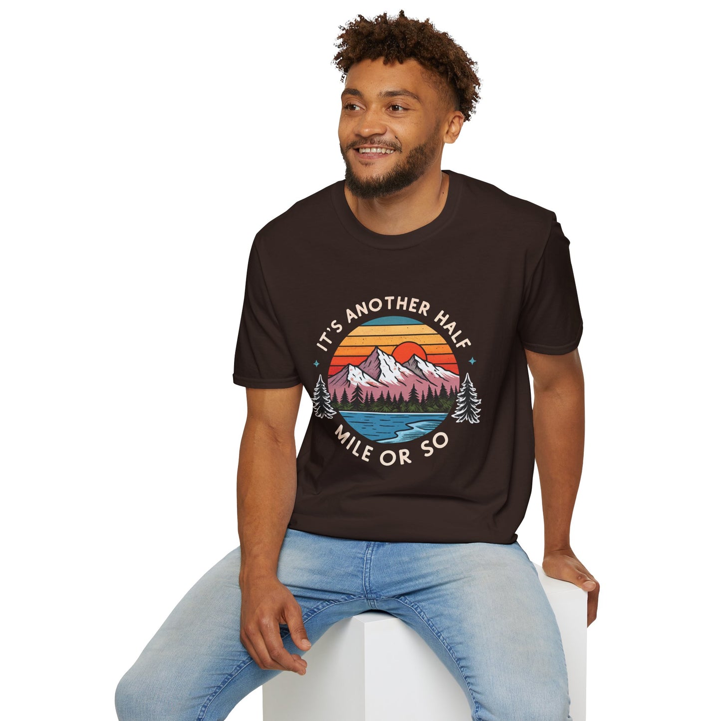 Vintage Mountain T-Shirt — "It's Another Half Mile or So" Outdoor Tee