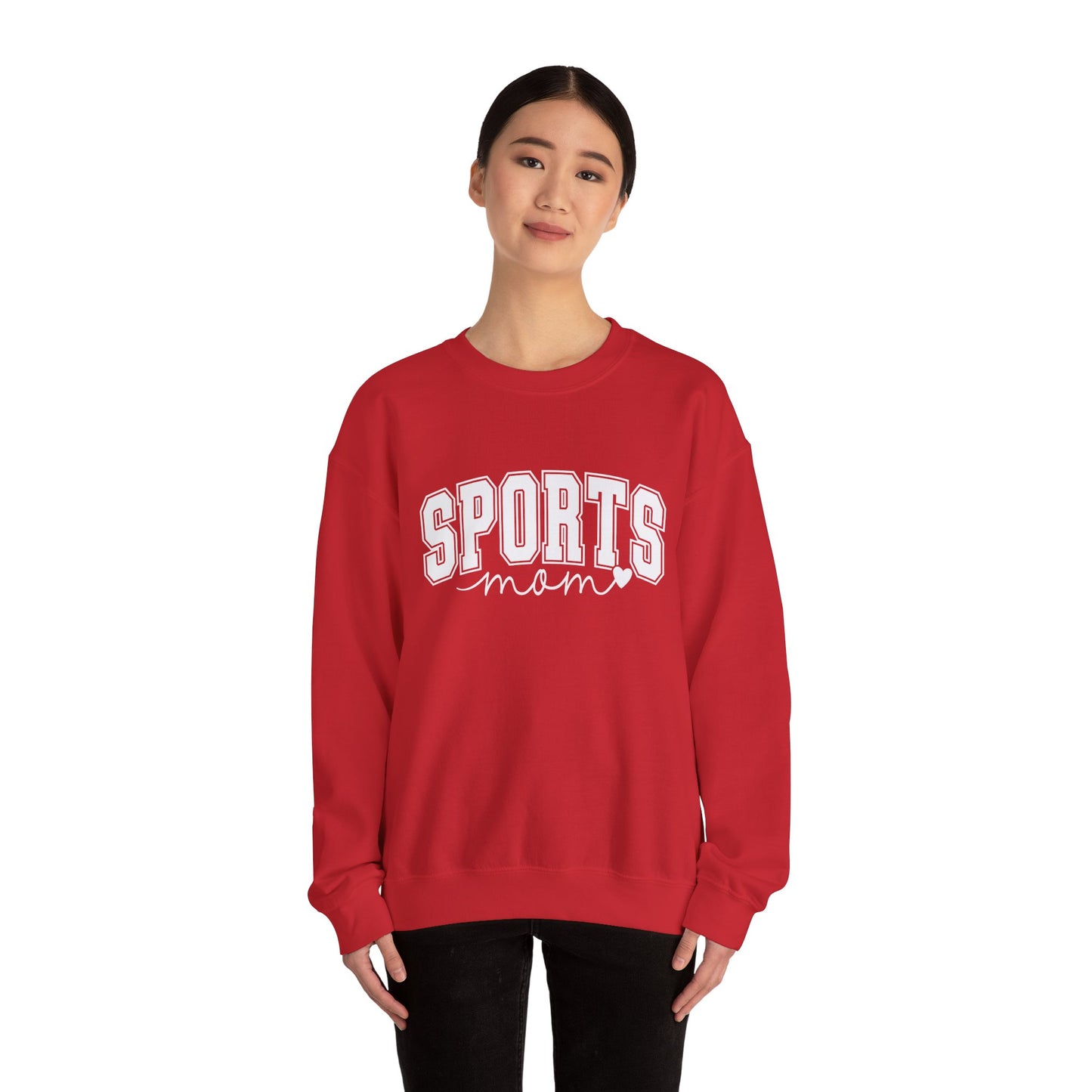 Sports Mom Crewneck Sweatshirt — Athletic Mom Graphic Pullover