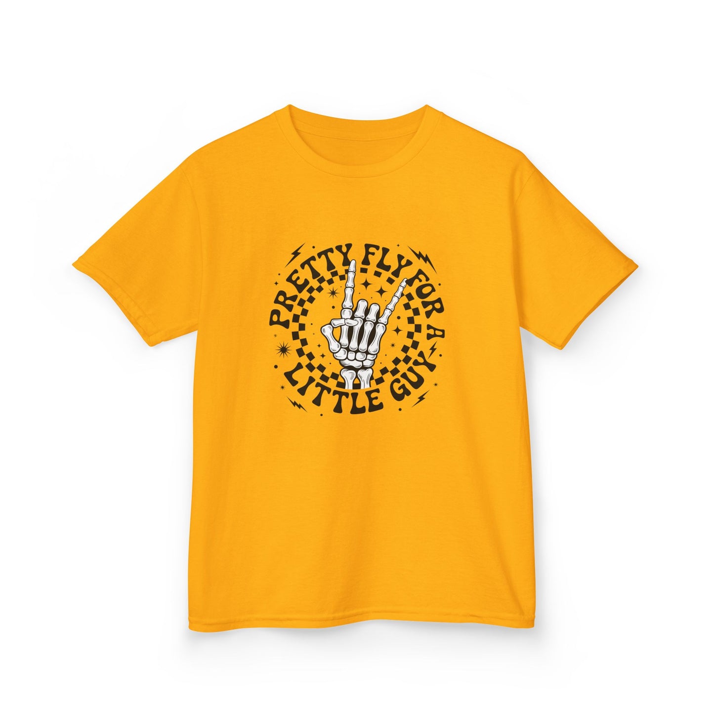 Kids Tee — "Pretty Fly for a Little Guy" Retro Hand Graphic