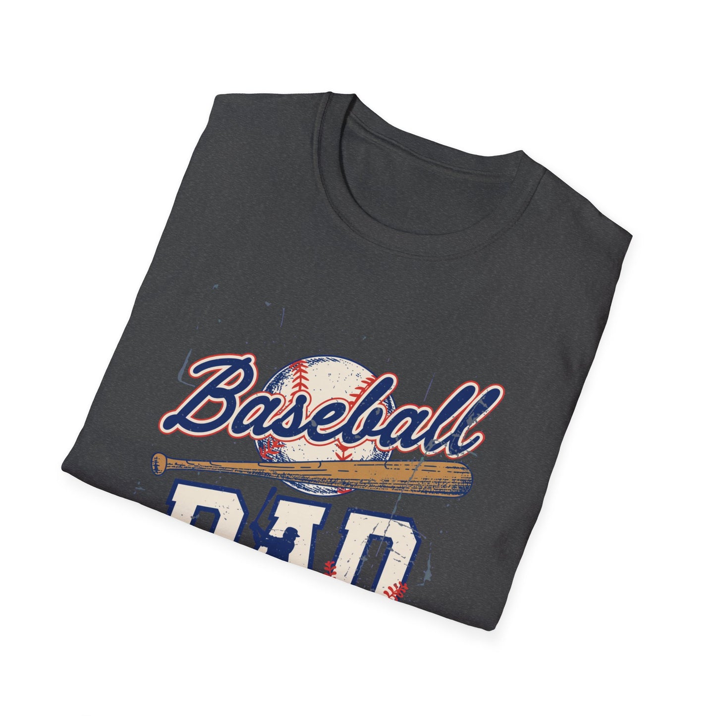 Baseball Dad T-Shirt – Vintage Baseball Bat & Ball Design
