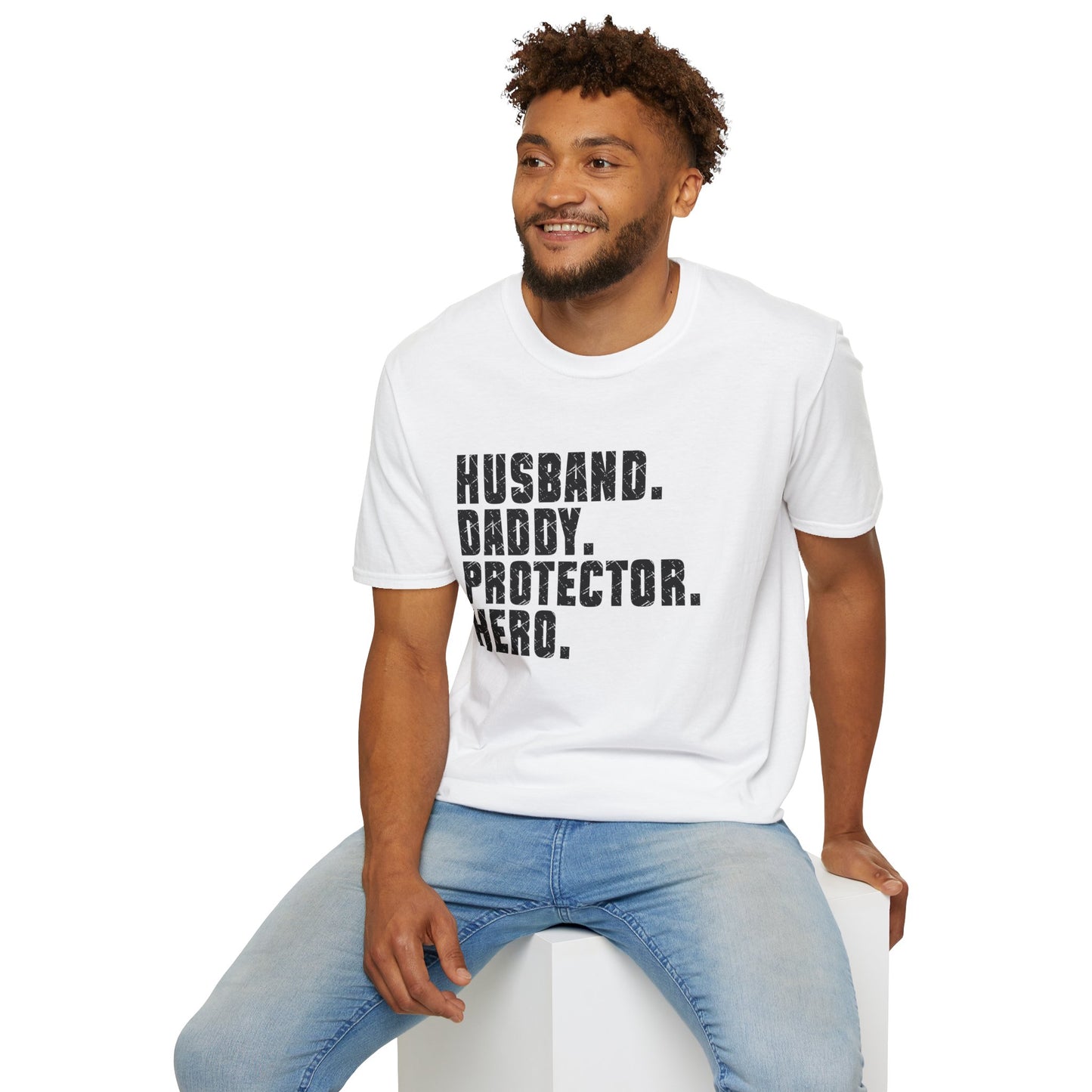 Husband Daddy Protector Hero T‑Shirt — Father's Day Gift Tee