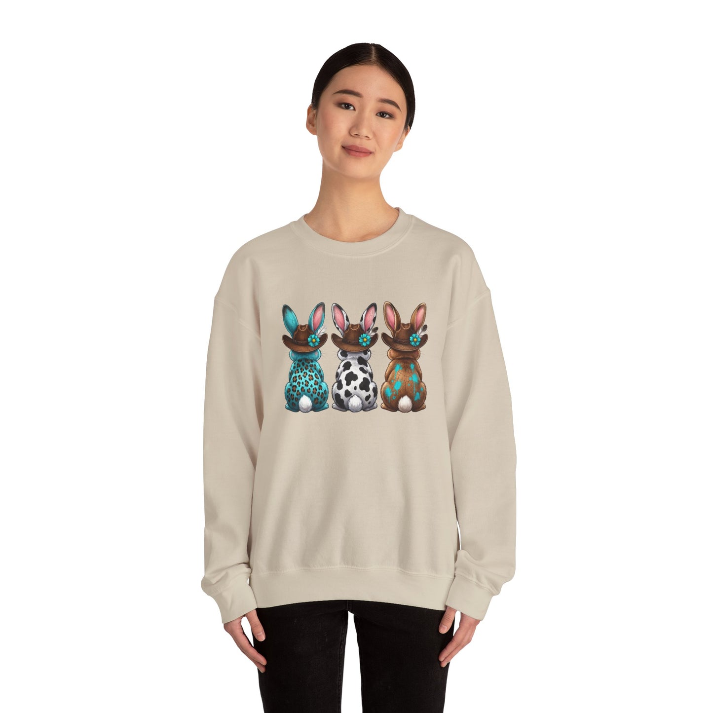 Easter Trio Bunny Crewneck Sweatshirt