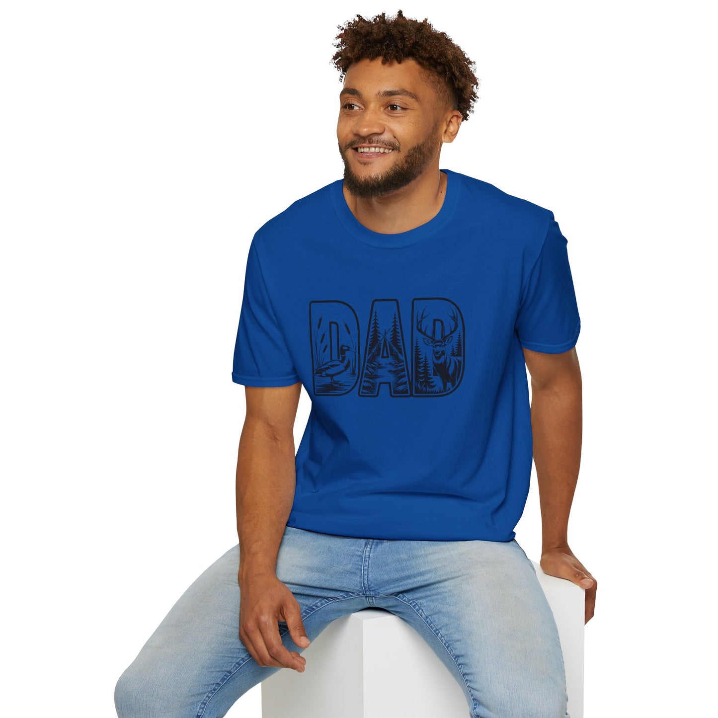 Dad Nature Graphic T-Shirt — Outdoor Hunting & Fishing Woodland Design