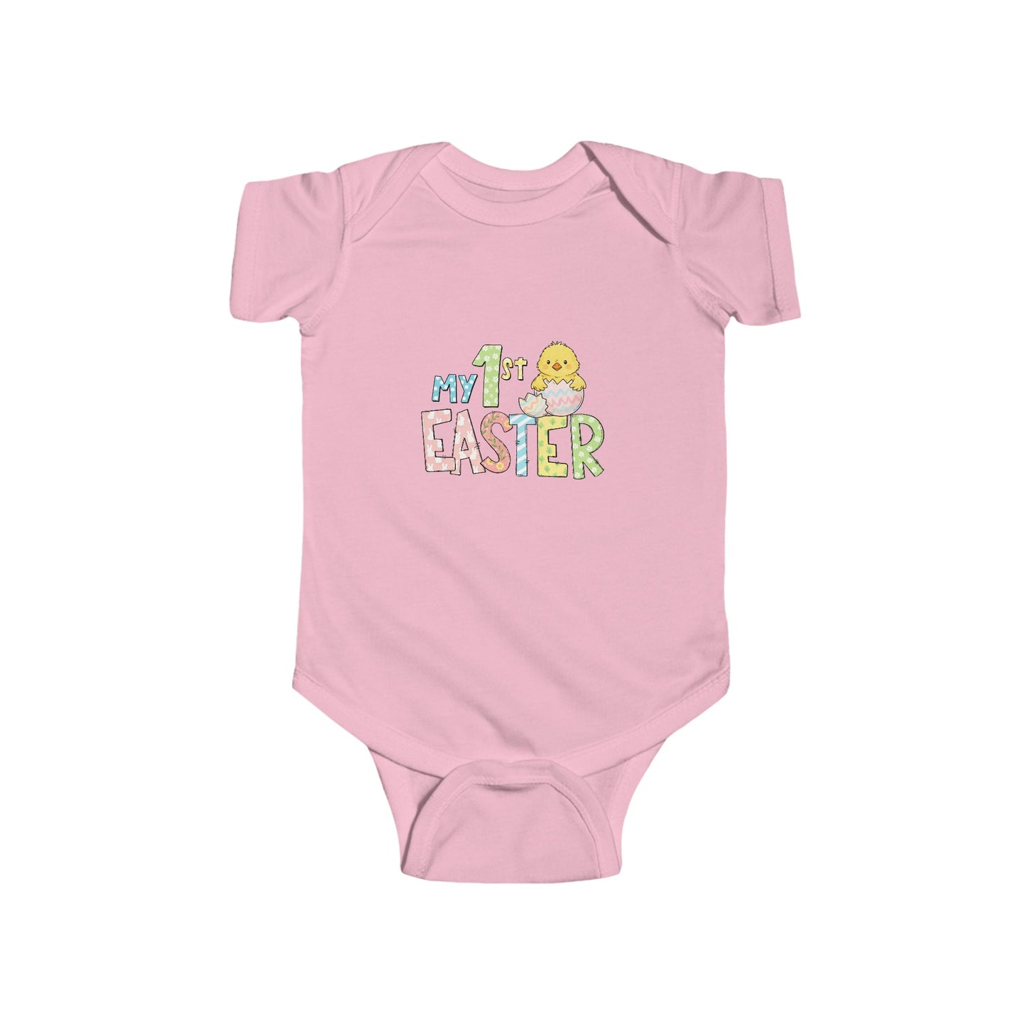 Easter Baby Bodysuit – "My 1st Easter" Pastel Chick Infant Onesie