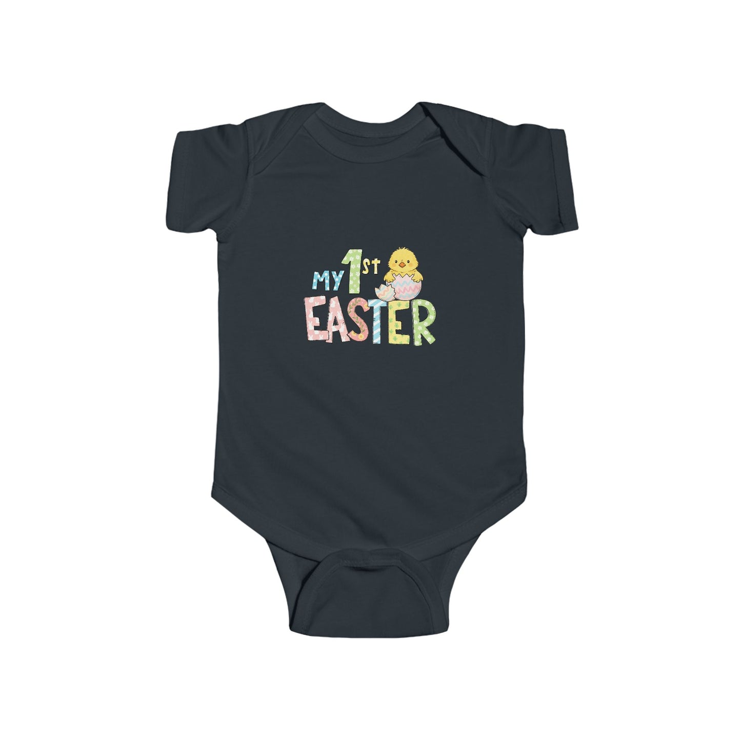 Easter Baby Bodysuit – "My 1st Easter" Pastel Chick Infant Onesie