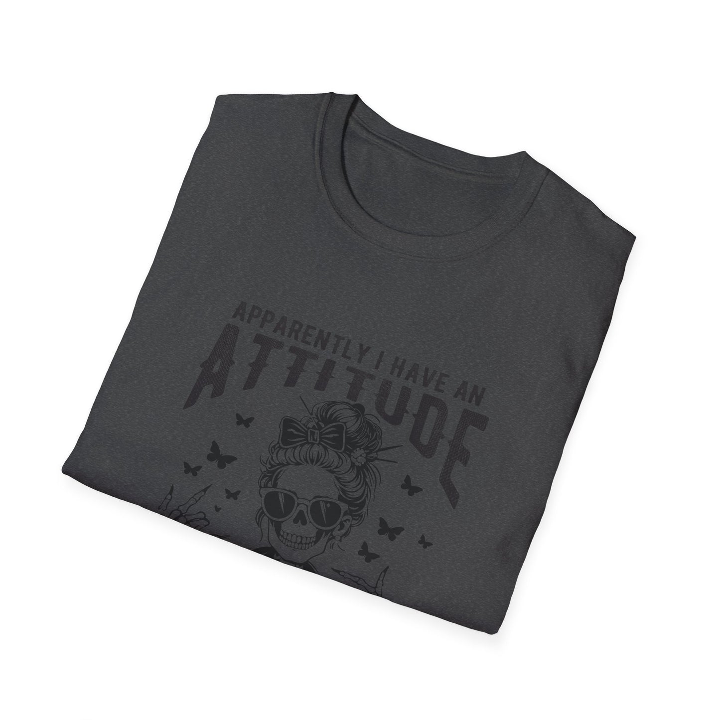 Attitude Skull Tee — "Apparently I Have an Attitude" Graphic T-Shirt