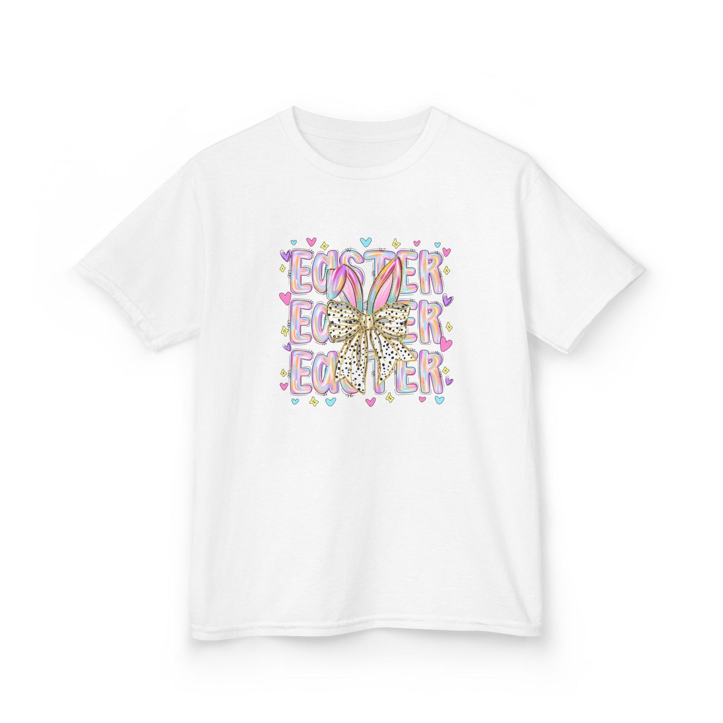 Kids Easter Bunny Tee — Pastel 'Easter' Graphic Shirt