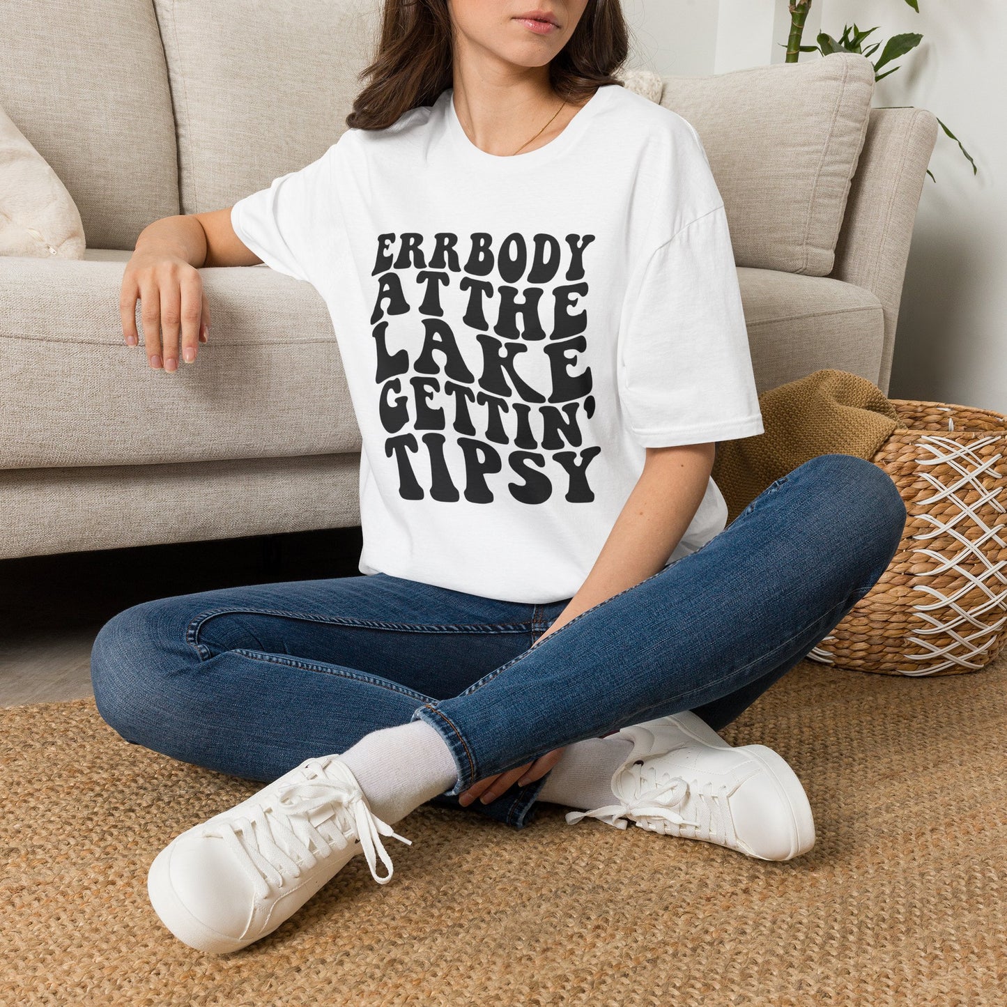 Lake Trip T-Shirt — "Errbody at the Lake Gettin' Tipsy" Retro Graphic