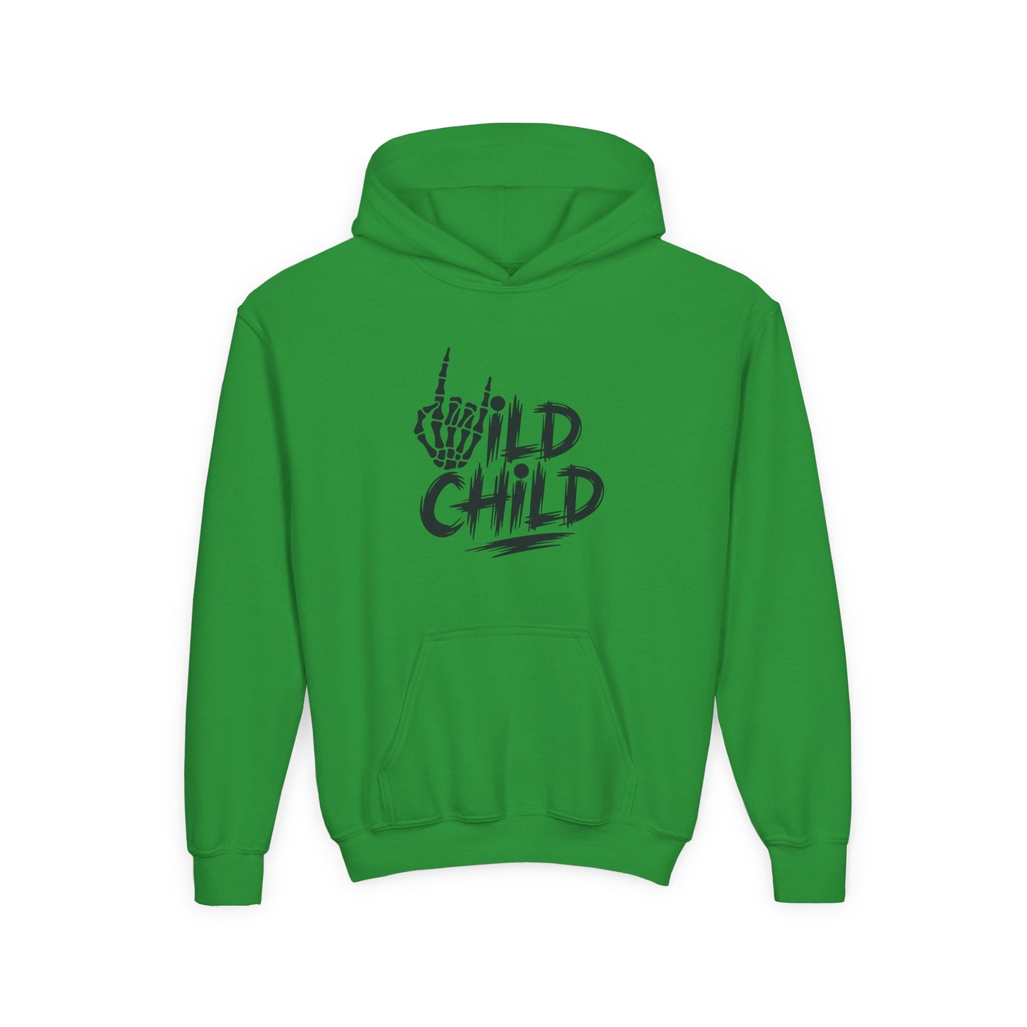 Youth Hoodie — "Wild Child" Graphic Pullover for Kids