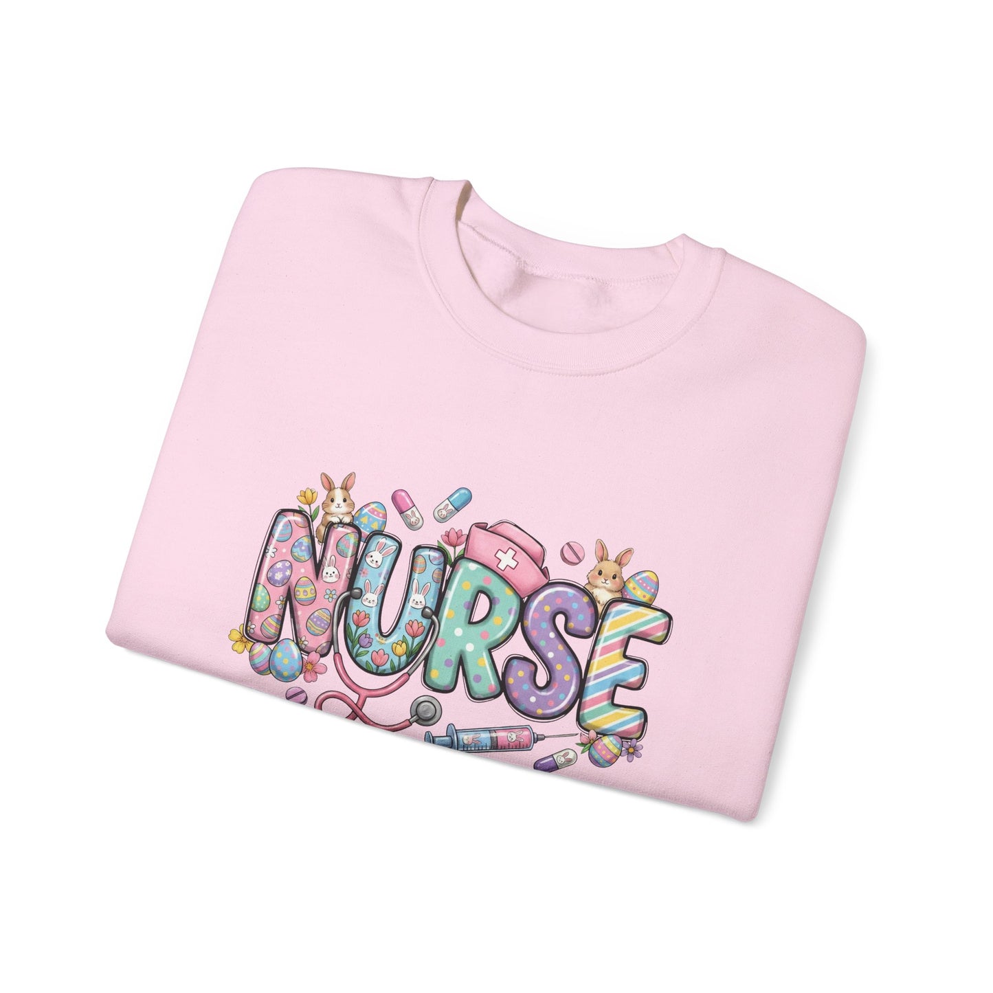 Nurse Floral Graphic Sweatshirt – Cute Medical Crewneck for Nurses