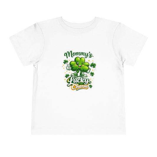Toddler Tee - "Mommy's Lucky Charm" St. Patrick's Day Shamrock Shirt