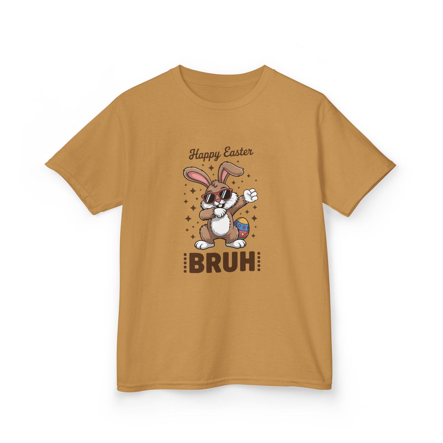 Kids Tee - 'Happy Easter BRUH' Funny Bunny Easter Egg Shirt