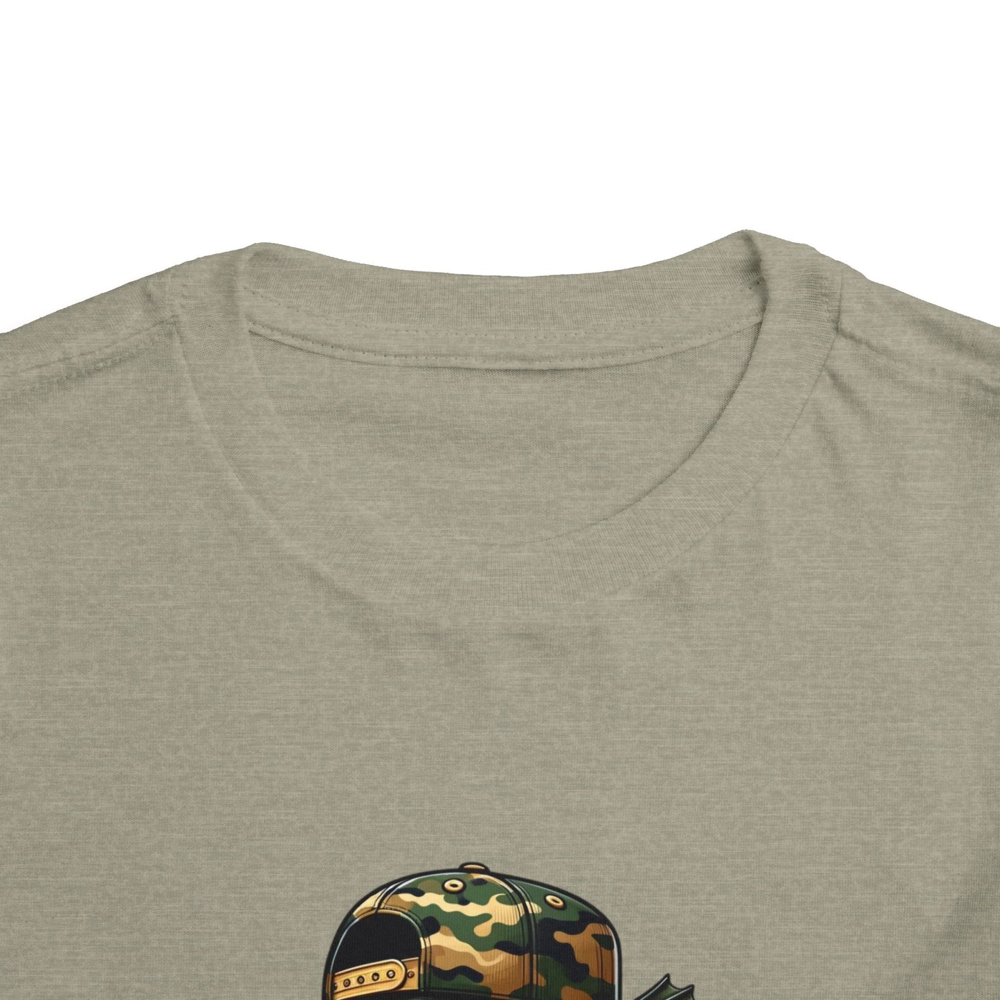 Bruh Fish Toddler Tee - Cool Camo Bass Graphic Shirt