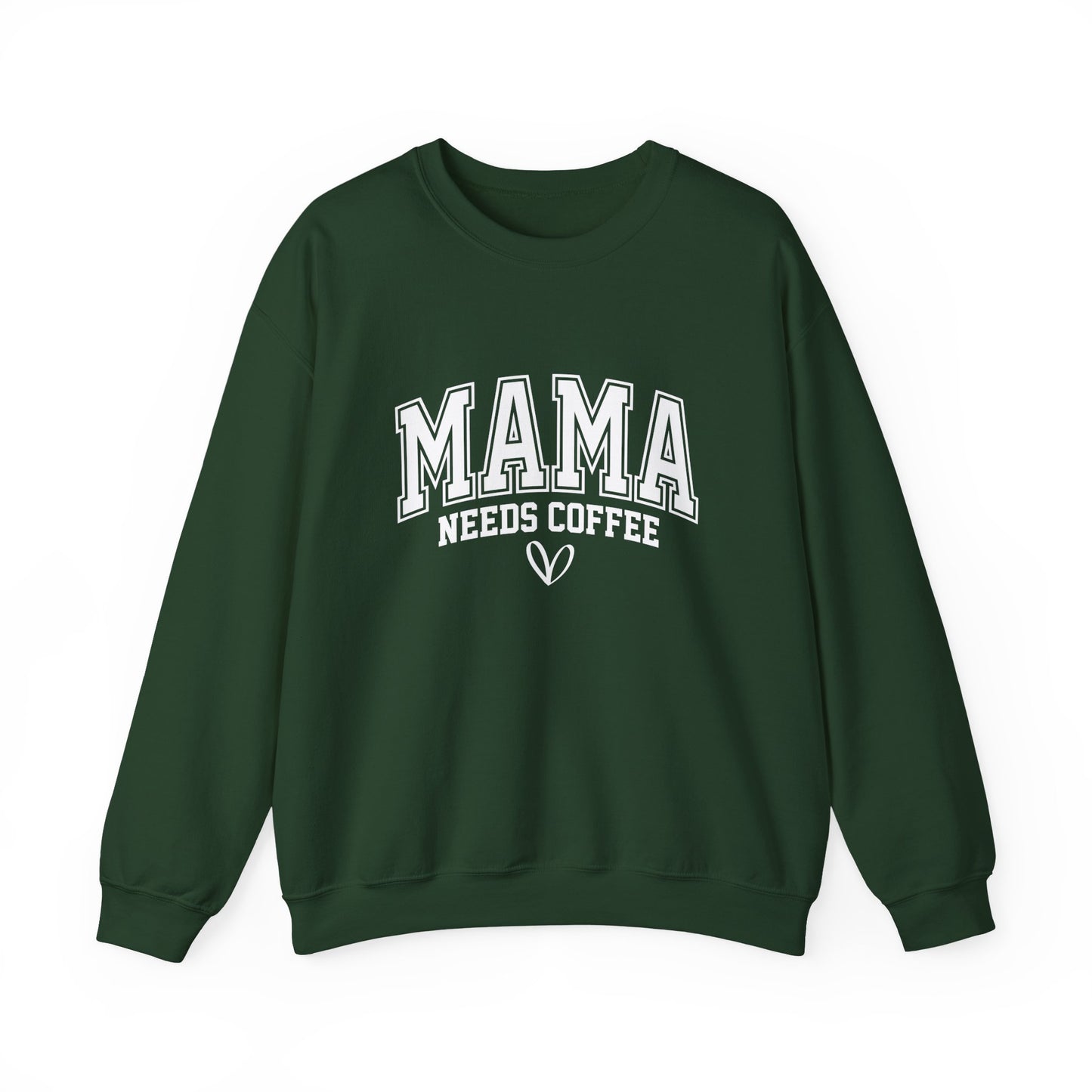 Mama Needs Coffee Sweatshirt — Cozy Mom Crewneck Gift