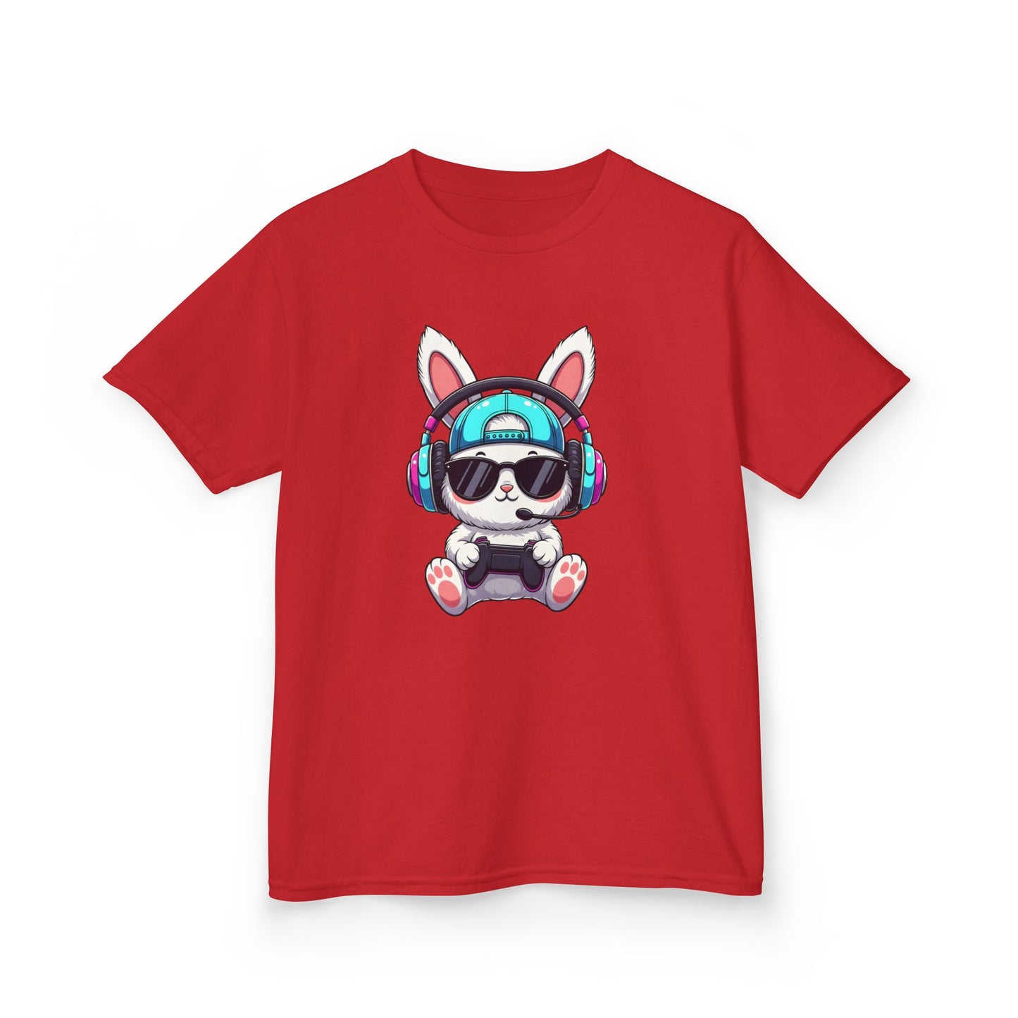 Kids Bunny DJ Tee — Cute Bunny with Headphones Kids T-Shirt