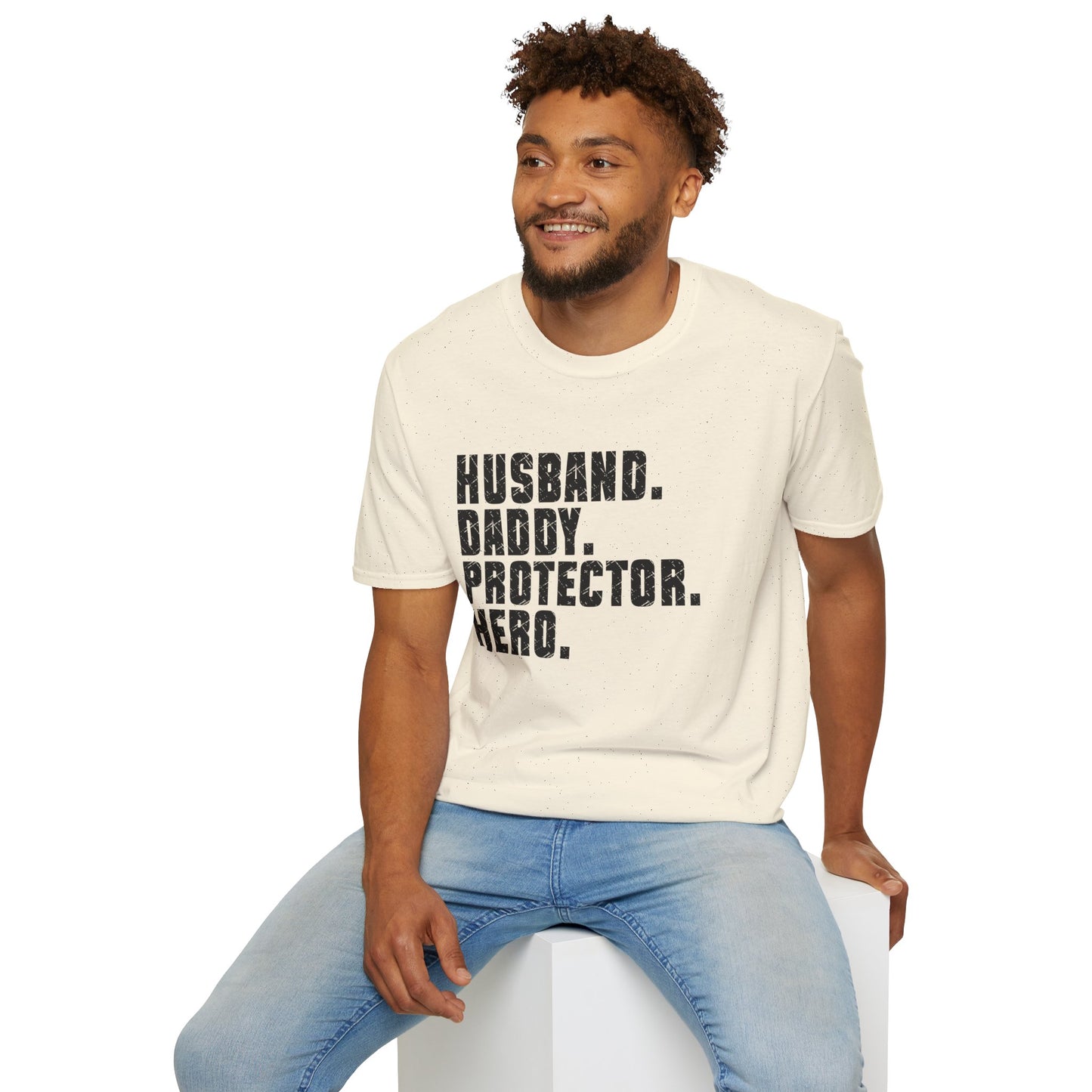 Husband Daddy Protector Hero T‑Shirt — Father's Day Gift Tee