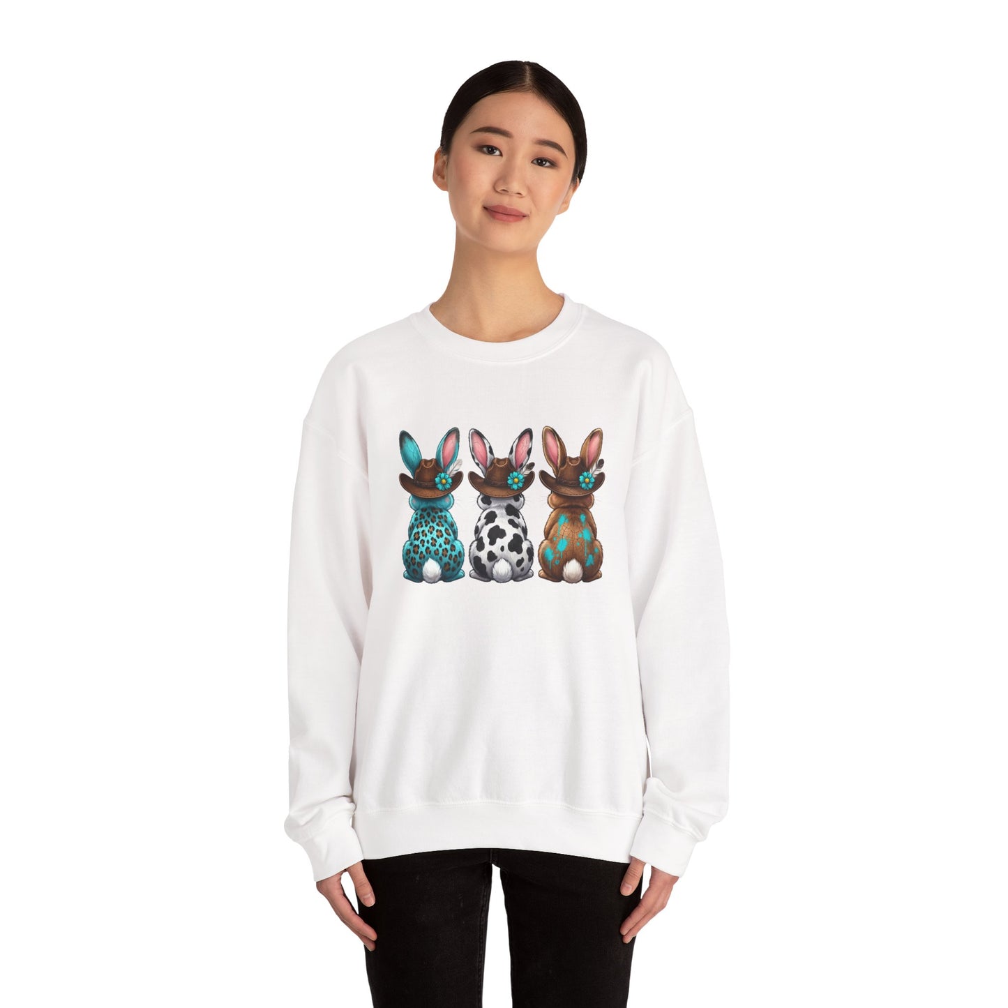 Easter Trio Bunny Crewneck Sweatshirt
