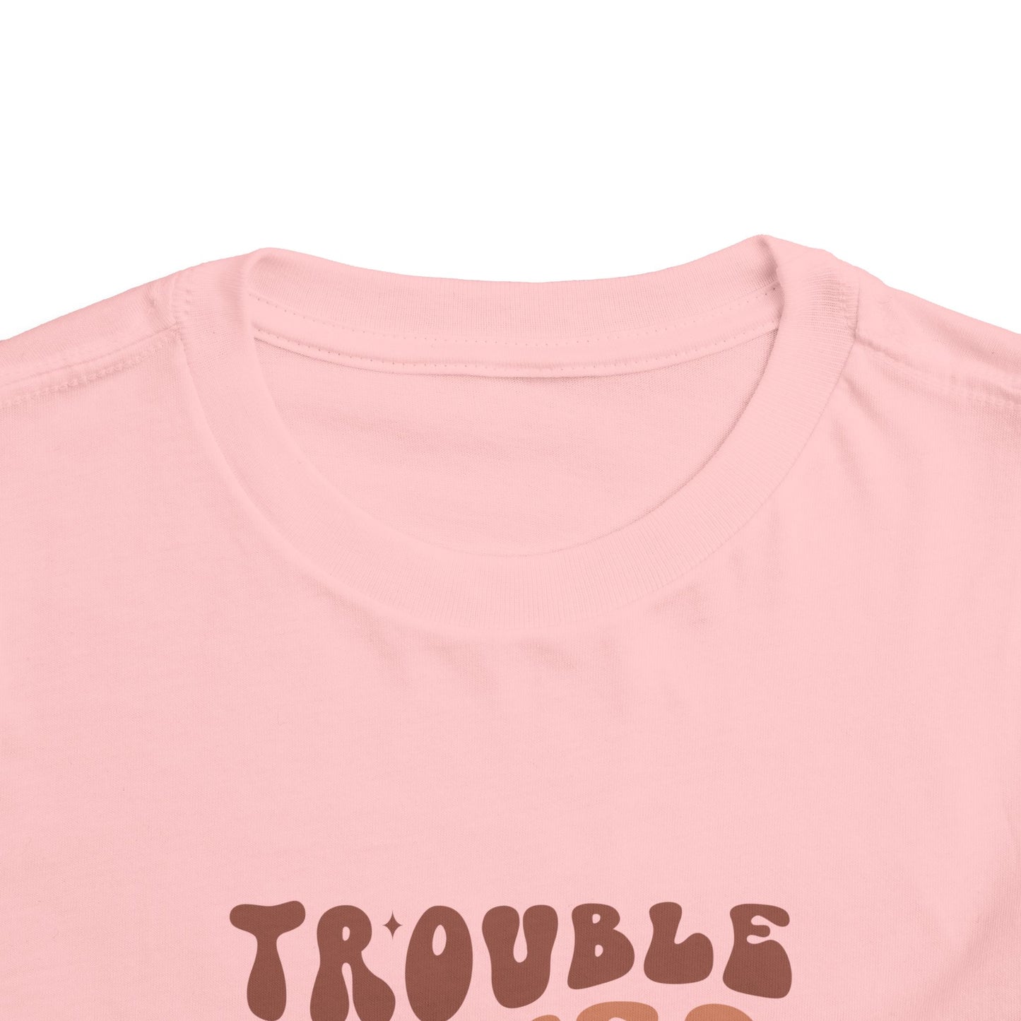 Toddler Tee — "Trouble Never Looked So Sweet" Retro Graphic
