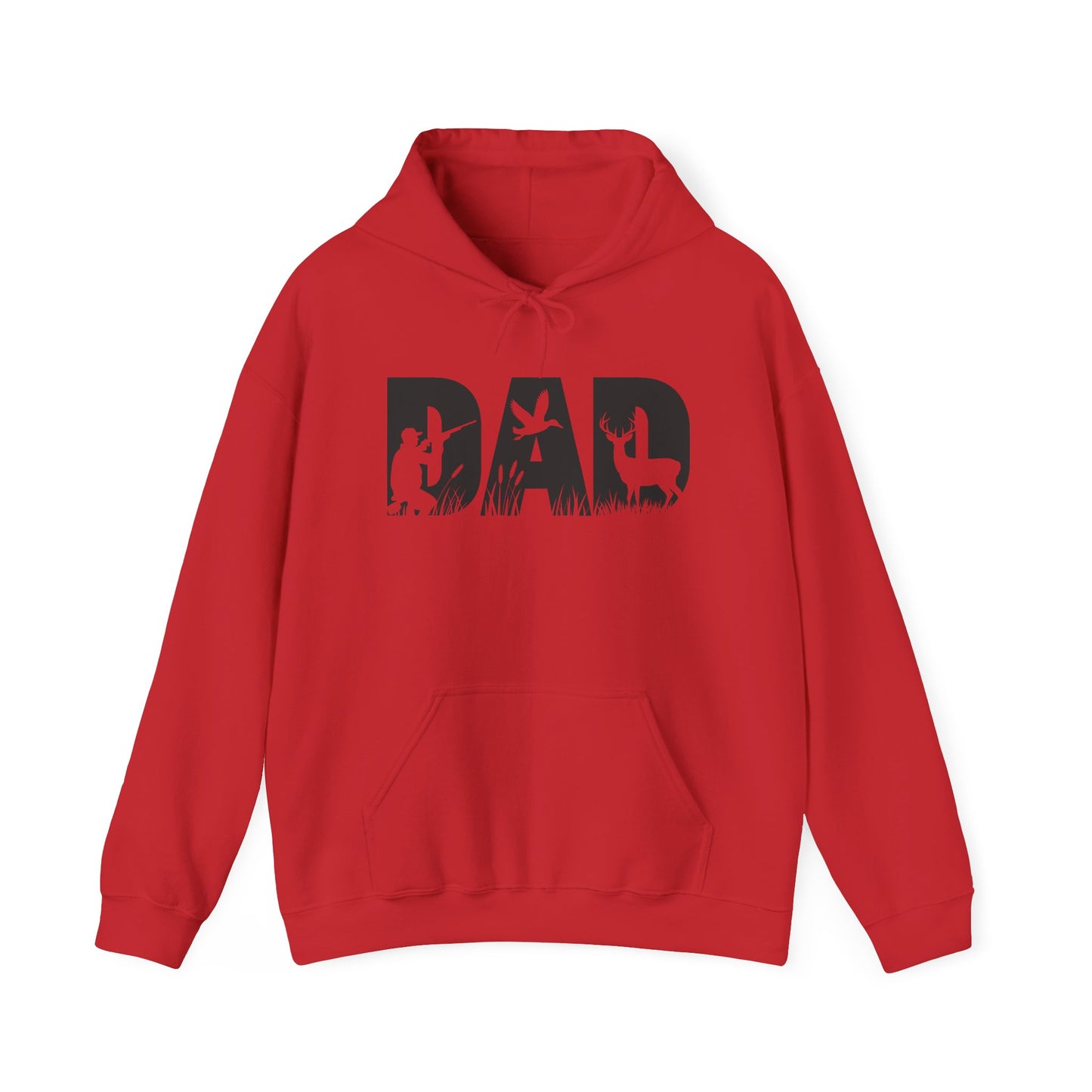 Dad Silhouette Hoodie — Outdoor Hunting & Fishing Father’s Day Sweatshirt