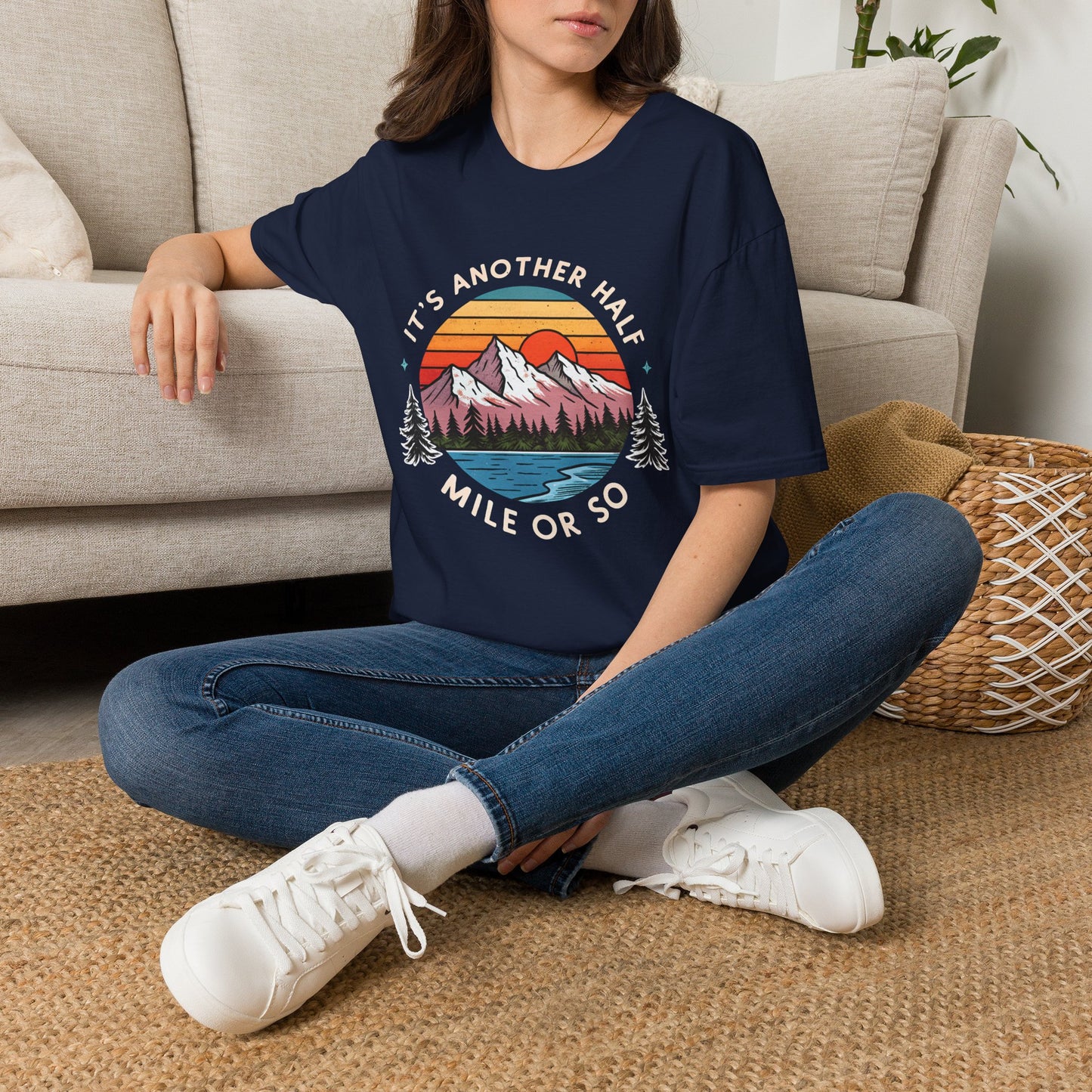 Vintage Mountain T-Shirt — "It's Another Half Mile or So" Outdoor Tee