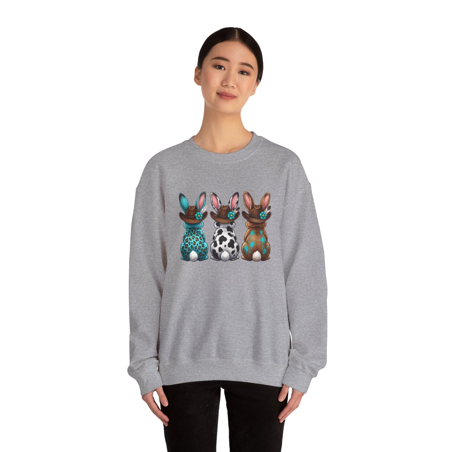 Easter Trio Bunny Crewneck Sweatshirt