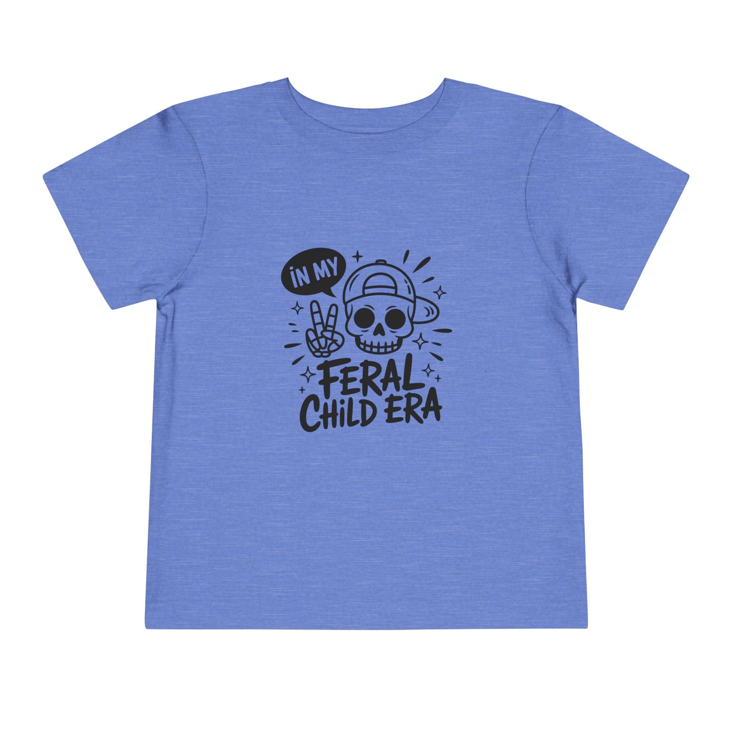 Toddler Tee — “In My Feral Child Era” Skull Graphic Kids T‑Shirt