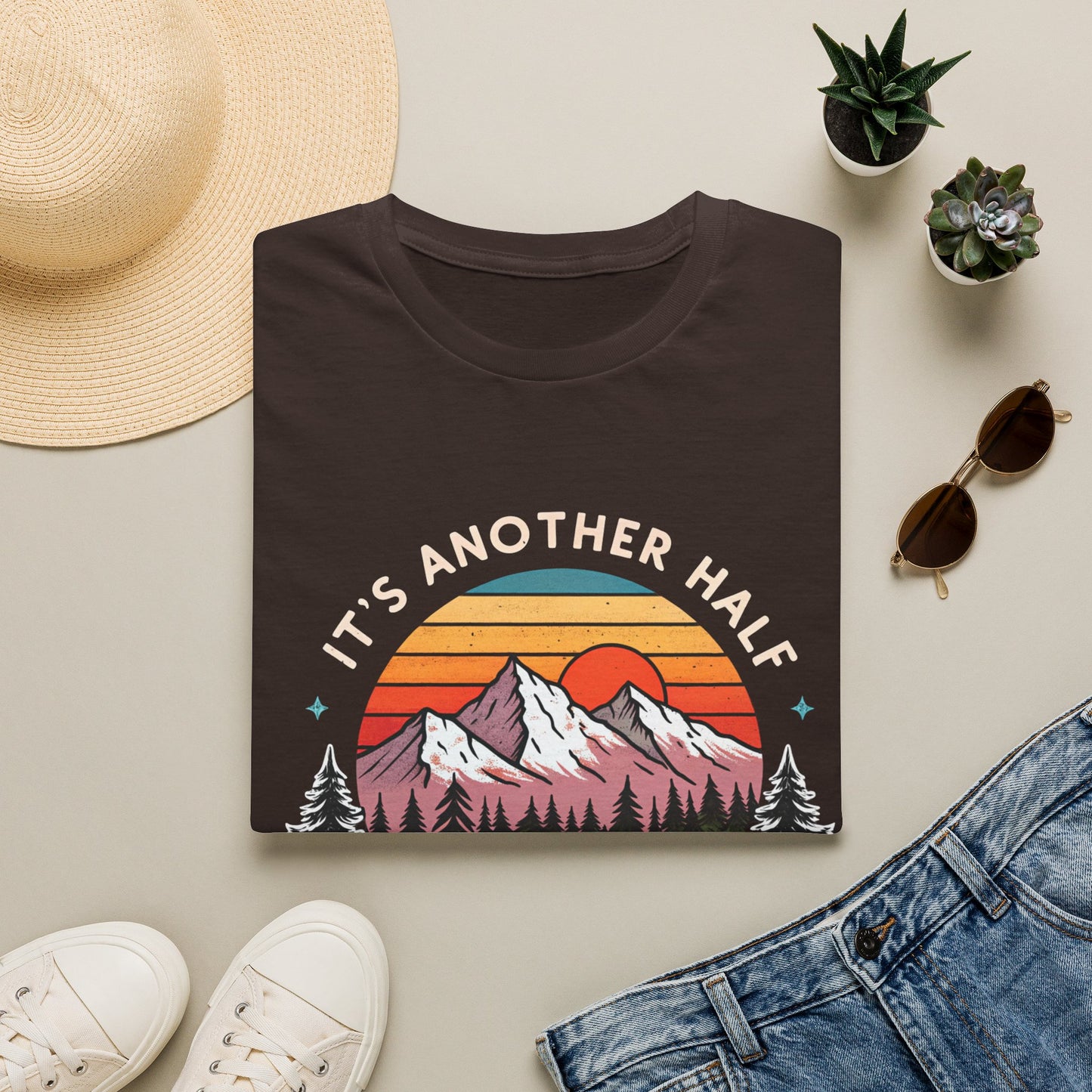 Vintage Mountain T-Shirt — "It's Another Half Mile or So" Outdoor Tee